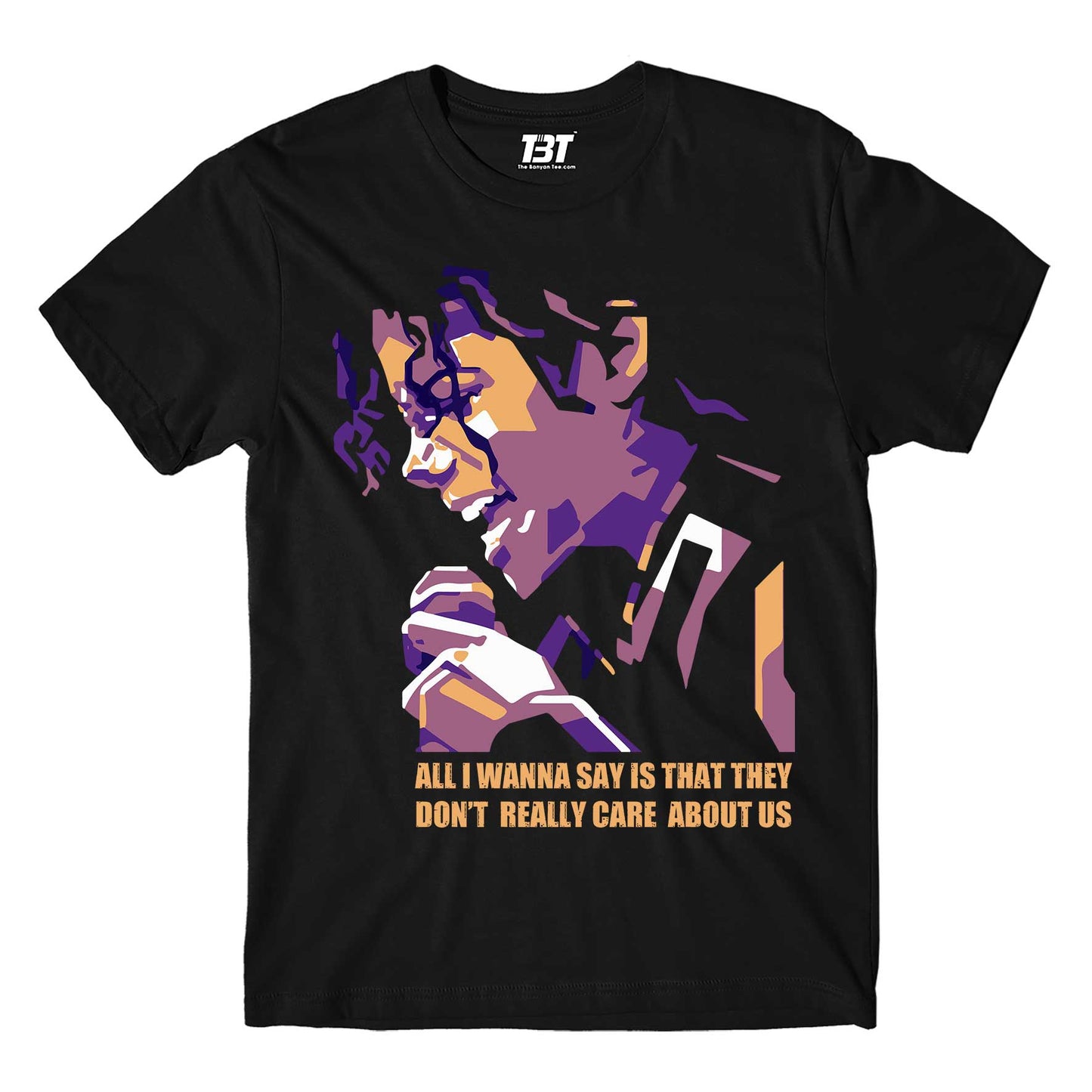 michael jackson care about us t-shirt music band buy online india the banyan tee tbt men women girls boys unisex black