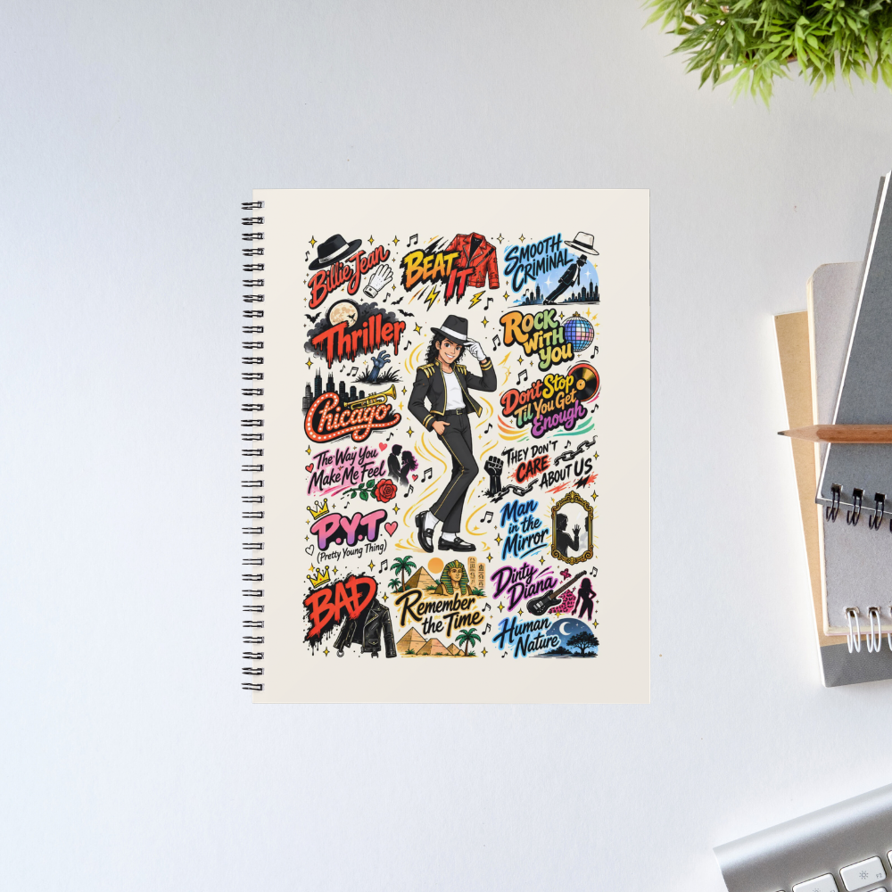 michael jackson mj scribble notebook notepad diary buy online india the banyan tee tbt unruled