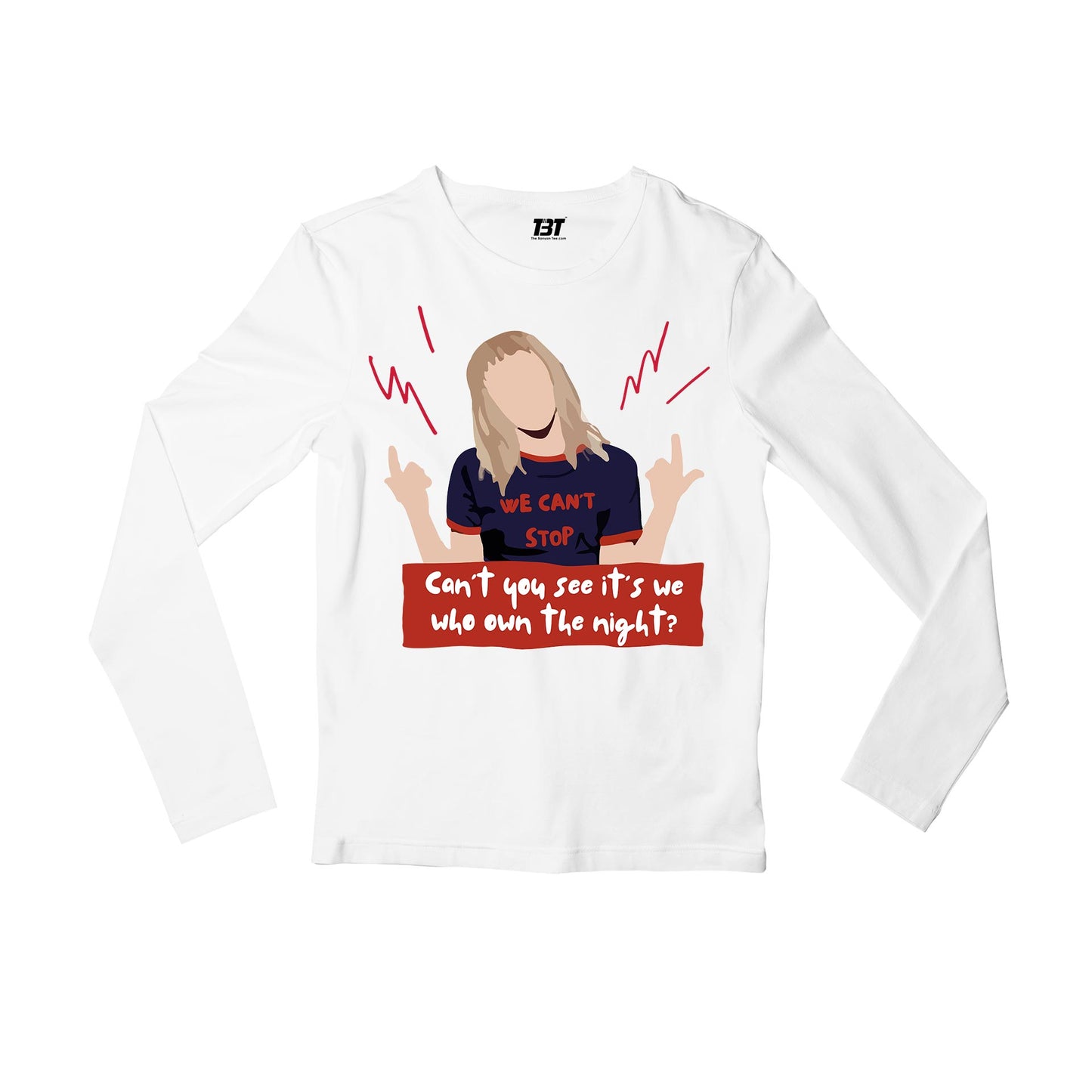 miley cyrus we can't stop full sleeves long sleeves music band buy online india the banyan tee tbt men women girls boys unisex black