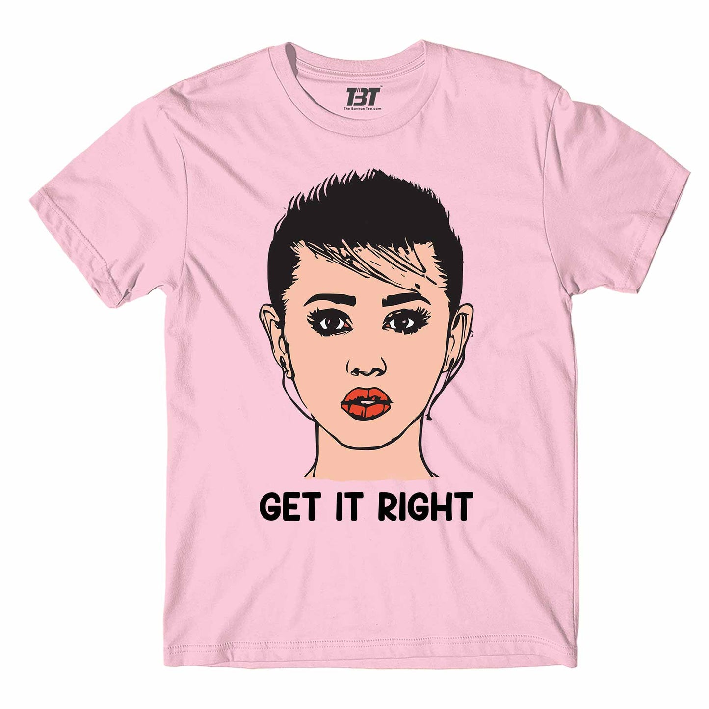 miley cyrus get it right t-shirt music band buy online india the banyan tee tbt men women girls boys unisex beige