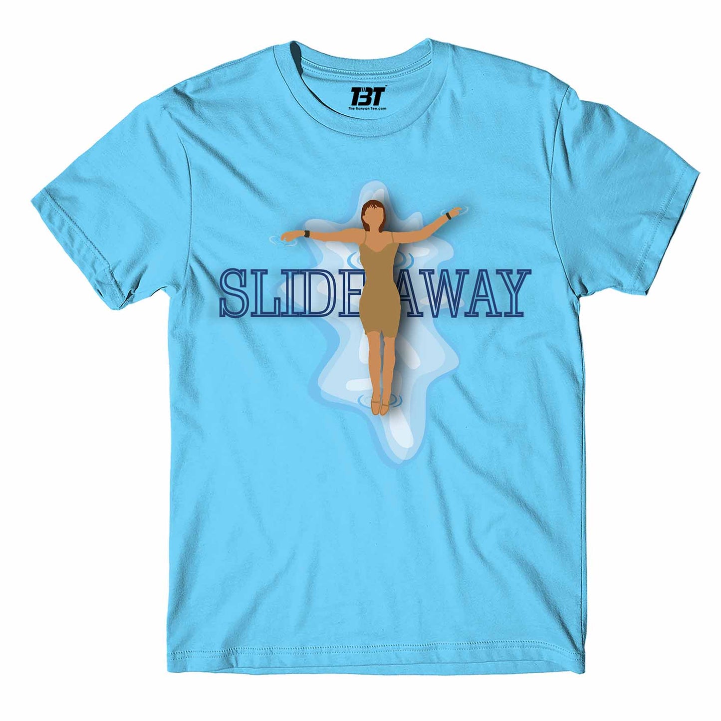 miley cyrus slide away t-shirt music band buy online india the banyan tee tbt men women girls boys unisex Sky Blue