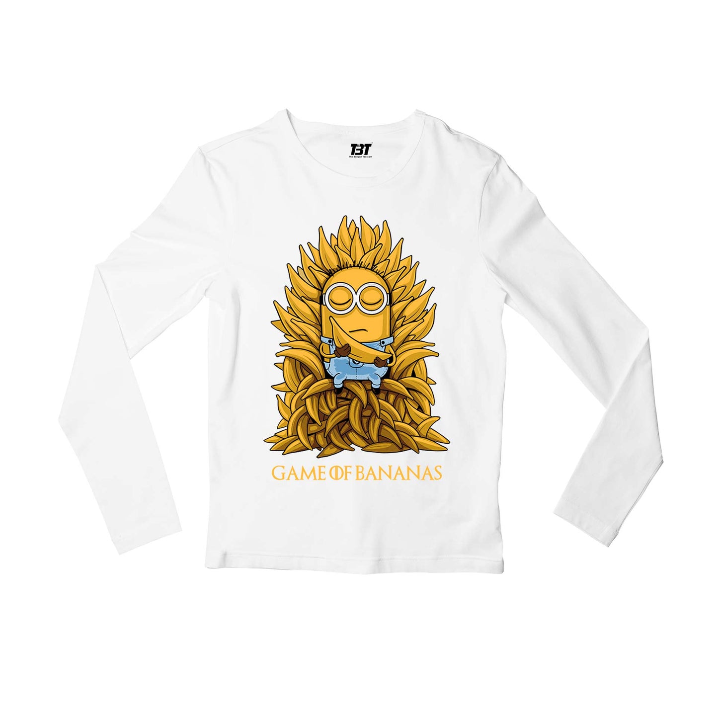 Game Of Thrones Full Sleeves T-shirt - Banana Throne Full Sleeves T-shirt The Banyan Tee TBT combo shirt long sleeves for men women unisex cool stylish online india
