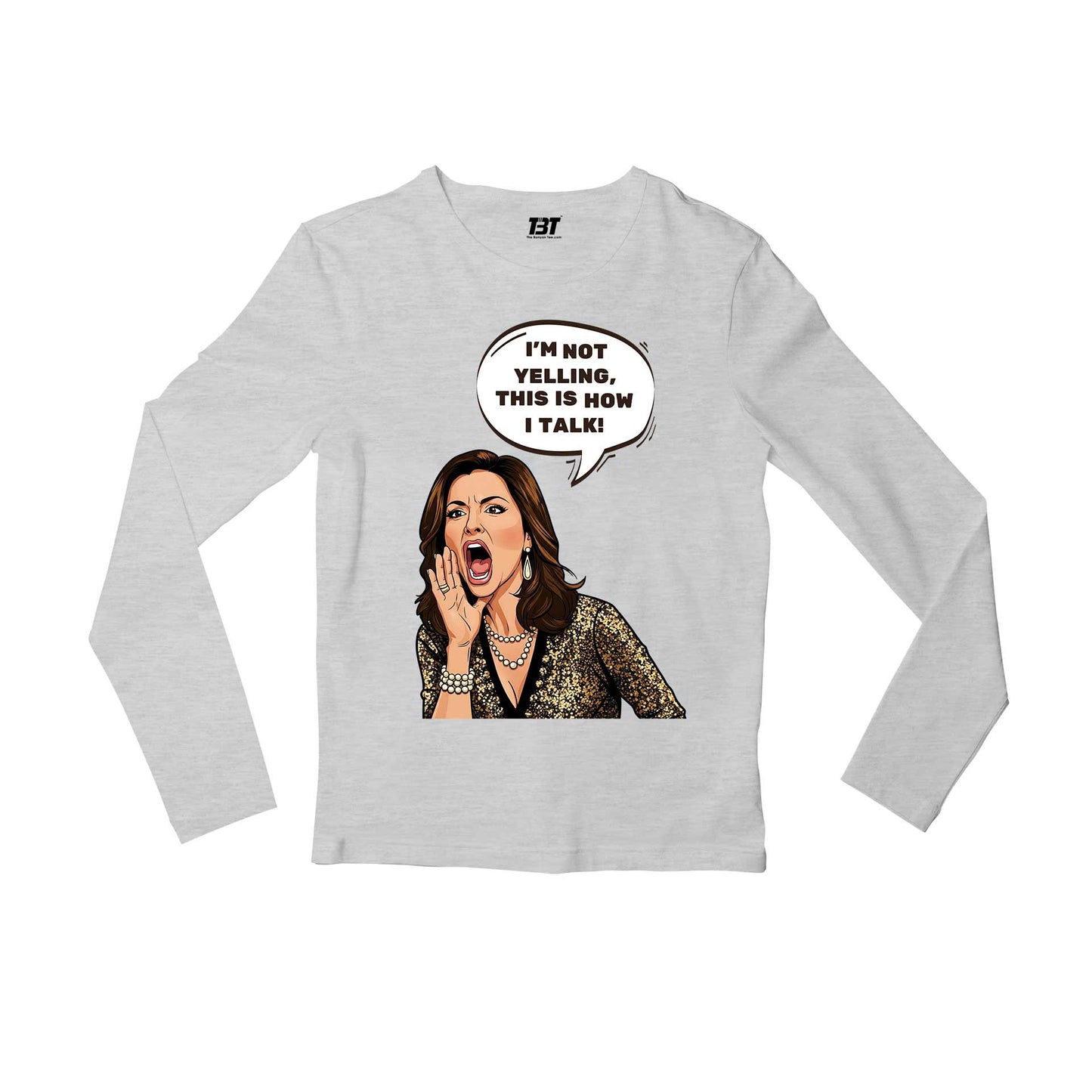 modern family how i talk full sleeves long sleeves tv & movies buy online india the banyan tee tbt men women girls boys unisex gray