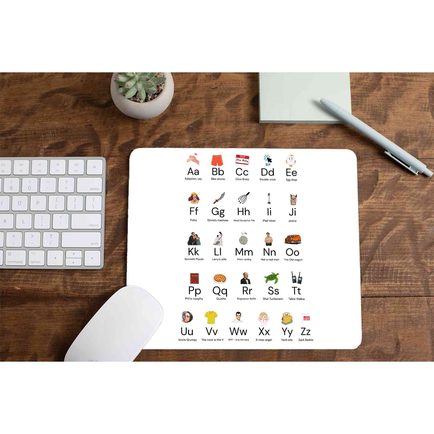 modern family modern alphabet mousepad logitech large anime tv & movies buy online india the banyan tee tbt men women girls boys unisex
