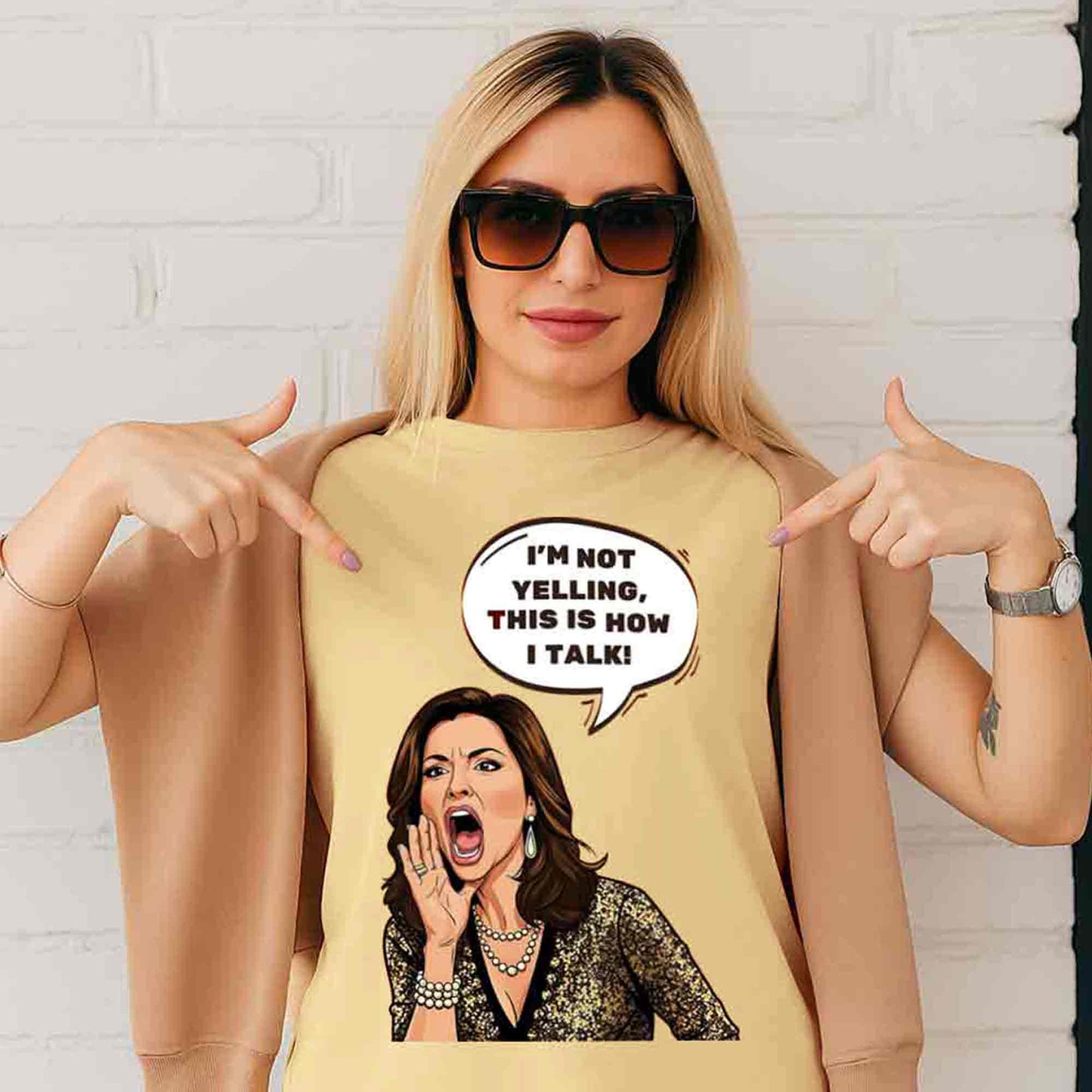 modern family how i talk t-shirt tv & movies buy online india the banyan tee tbt men women girls boys unisex beige