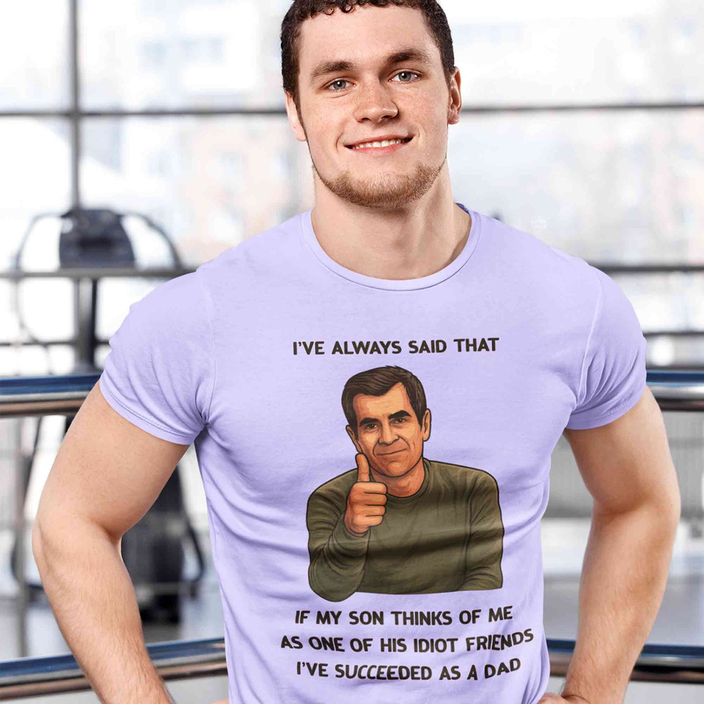 modern family succeeded as a dad t-shirt tv & movies buy online india the banyan tee tbt men women girls boys unisex lavender