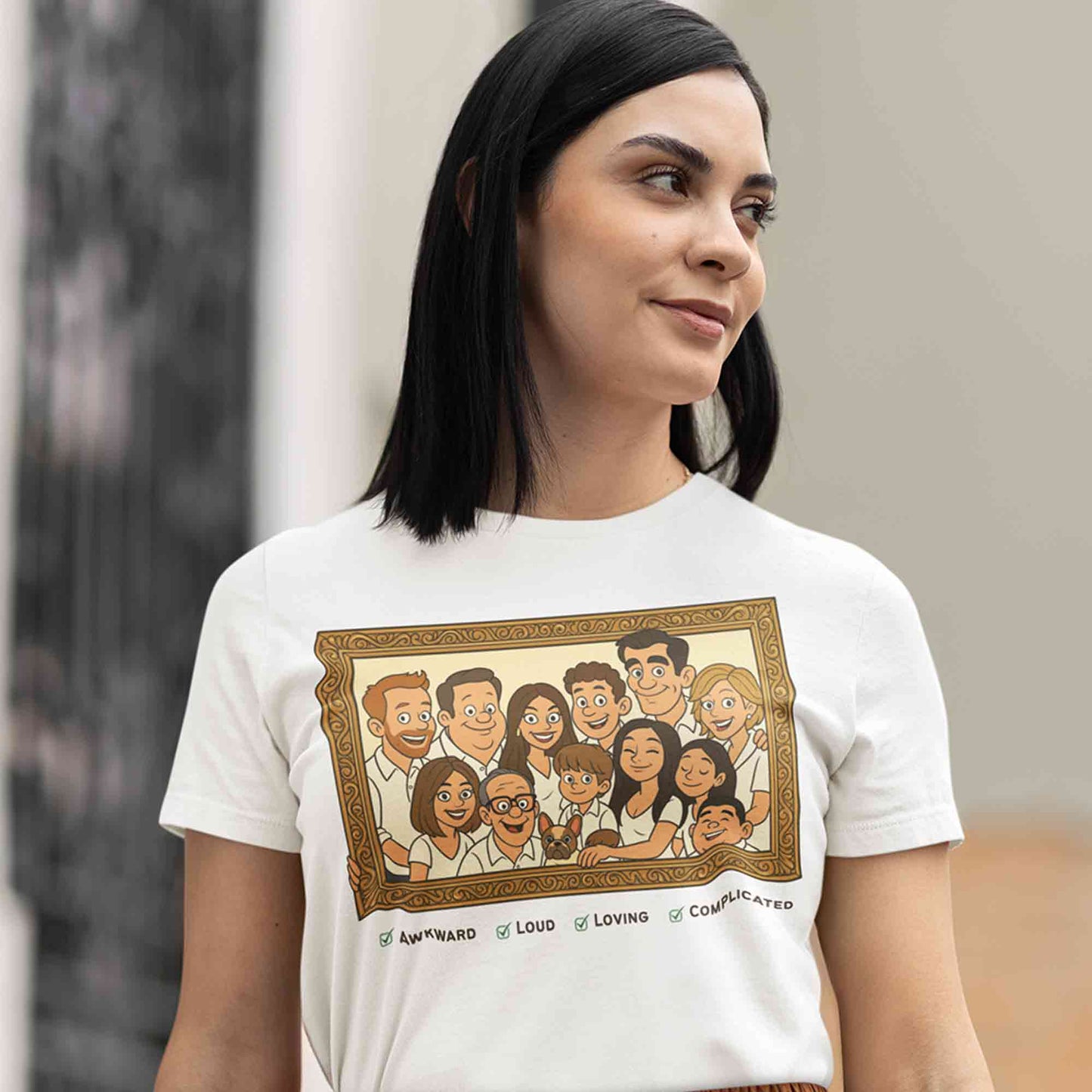 modern family the family frame t-shirt tv & movies buy online india the banyan tee tbt men women girls boys unisex white