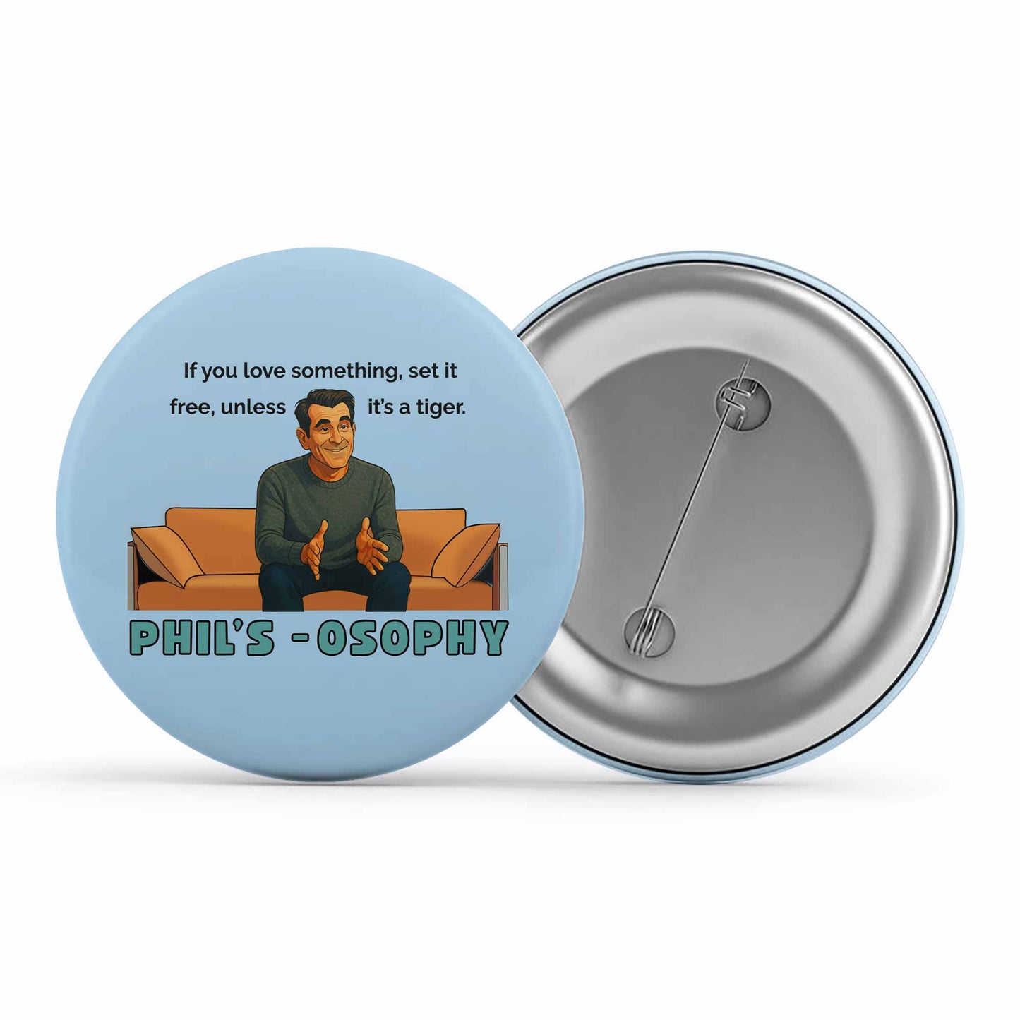 modern family philsosophy badge pin button tv & movies buy online india the banyan tee tbt men women girls boys unisex