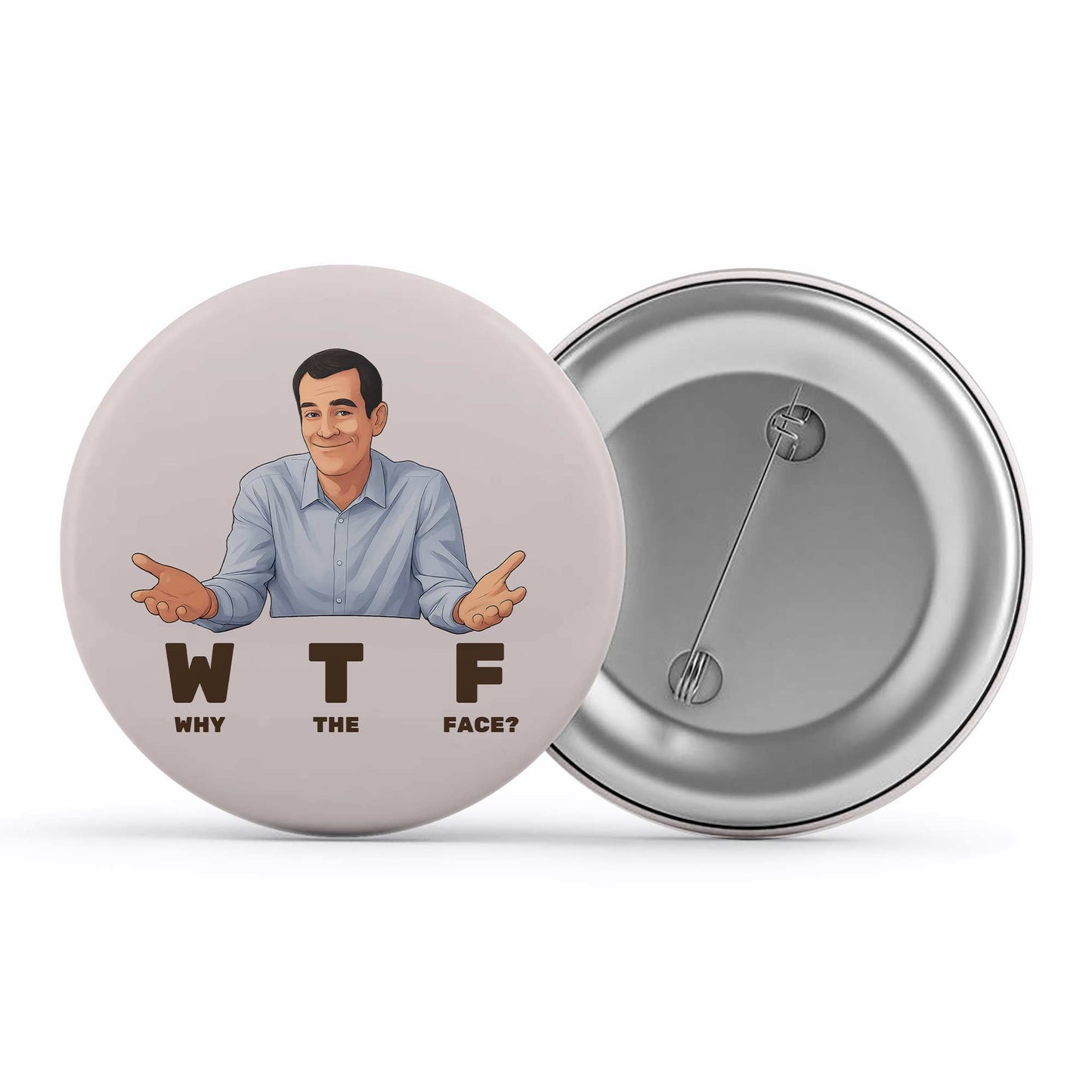 modern family why the face badge pin button tv & movies buy online india the banyan tee tbt men women girls boys unisex