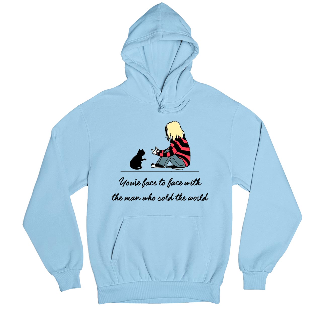 nirvana man who sold the world hoodie hooded sweatshirt winterwear music band buy online india the banyan tee tbt men women girls boys unisex baby blue