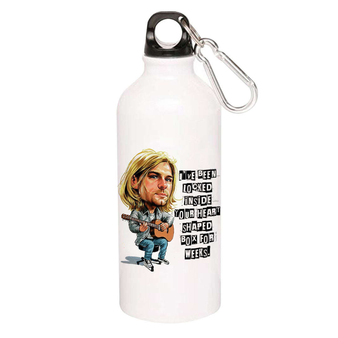 nirvana heart shaped box sipper steel water bottle flask gym shaker music band buy online india the banyan tee tbt men women girls boys unisex