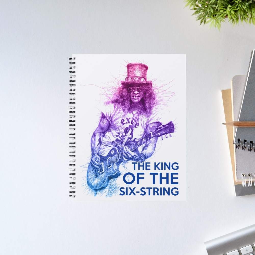 guns n' roses the king of the six string - slash notebook notepad diary buy online india the banyan tee tbt unruled
