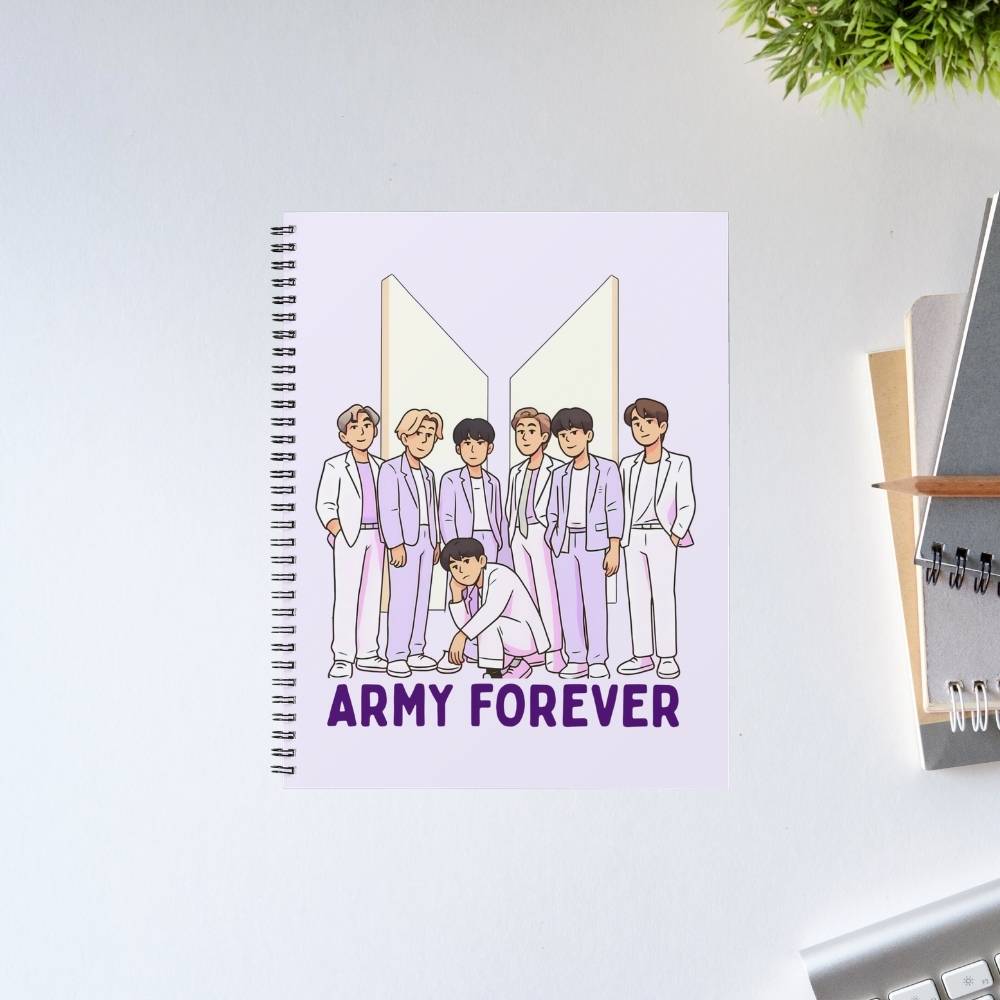 bts army forever notebook notepad diary buy online india the banyan tee tbt unruled