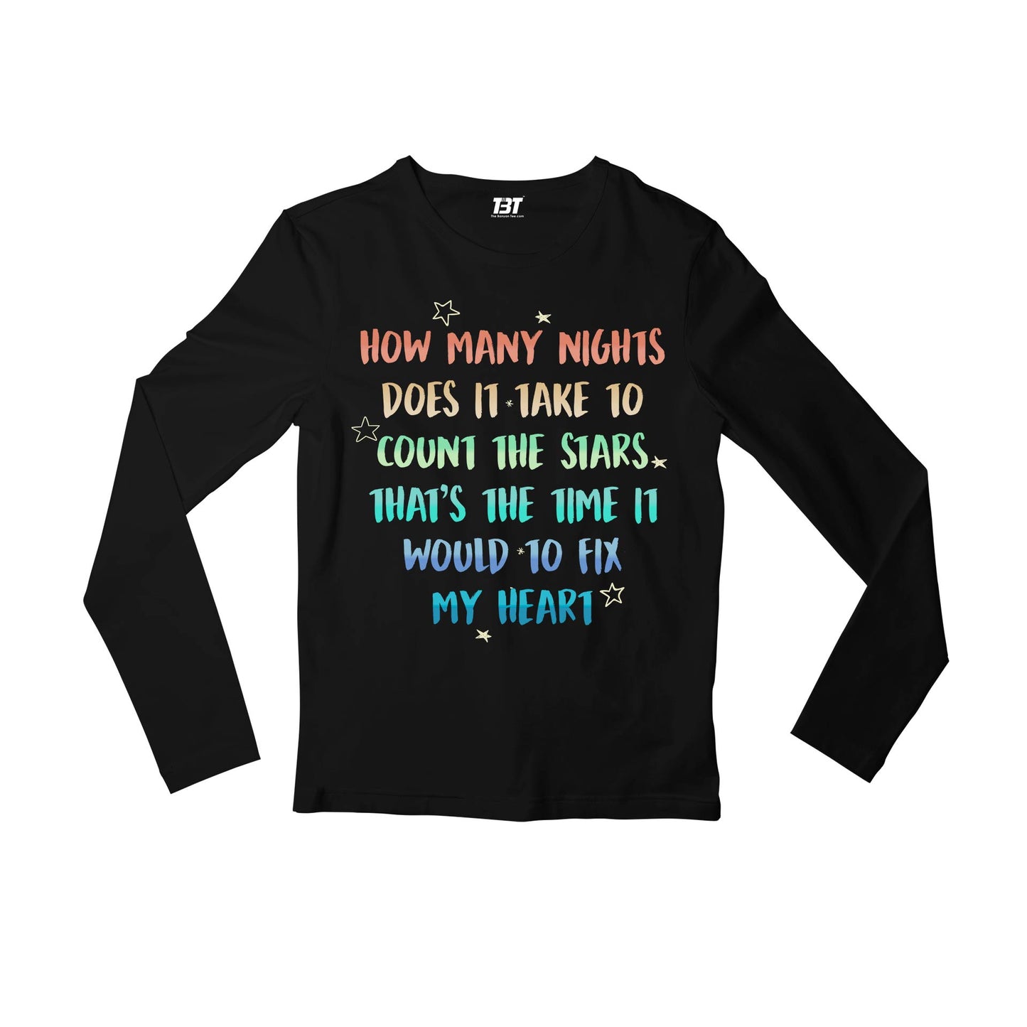 one direction infinity full sleeves long sleeves music band buy online india the banyan tee tbt men women girls boys unisex black