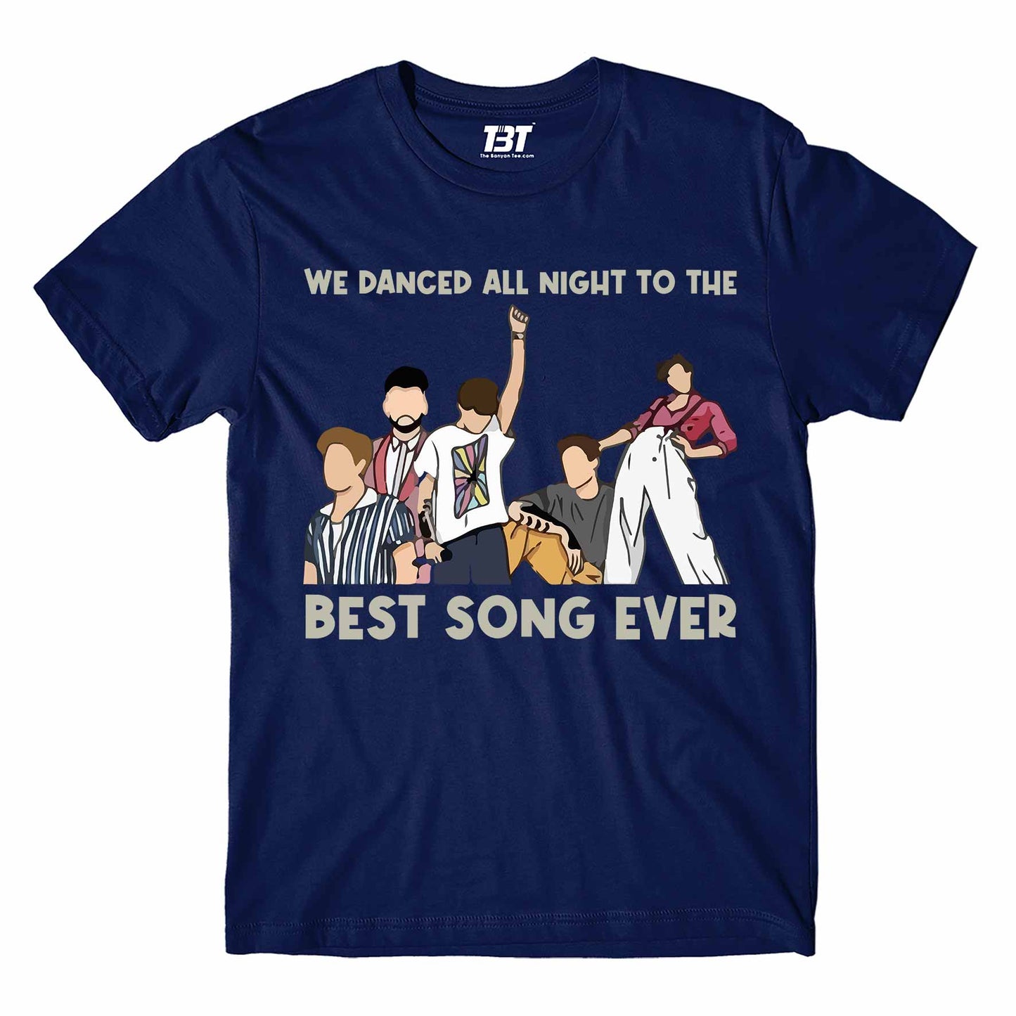 one direction best song ever t-shirt music band buy online india the banyan tee tbt men women girls boys unisex navy