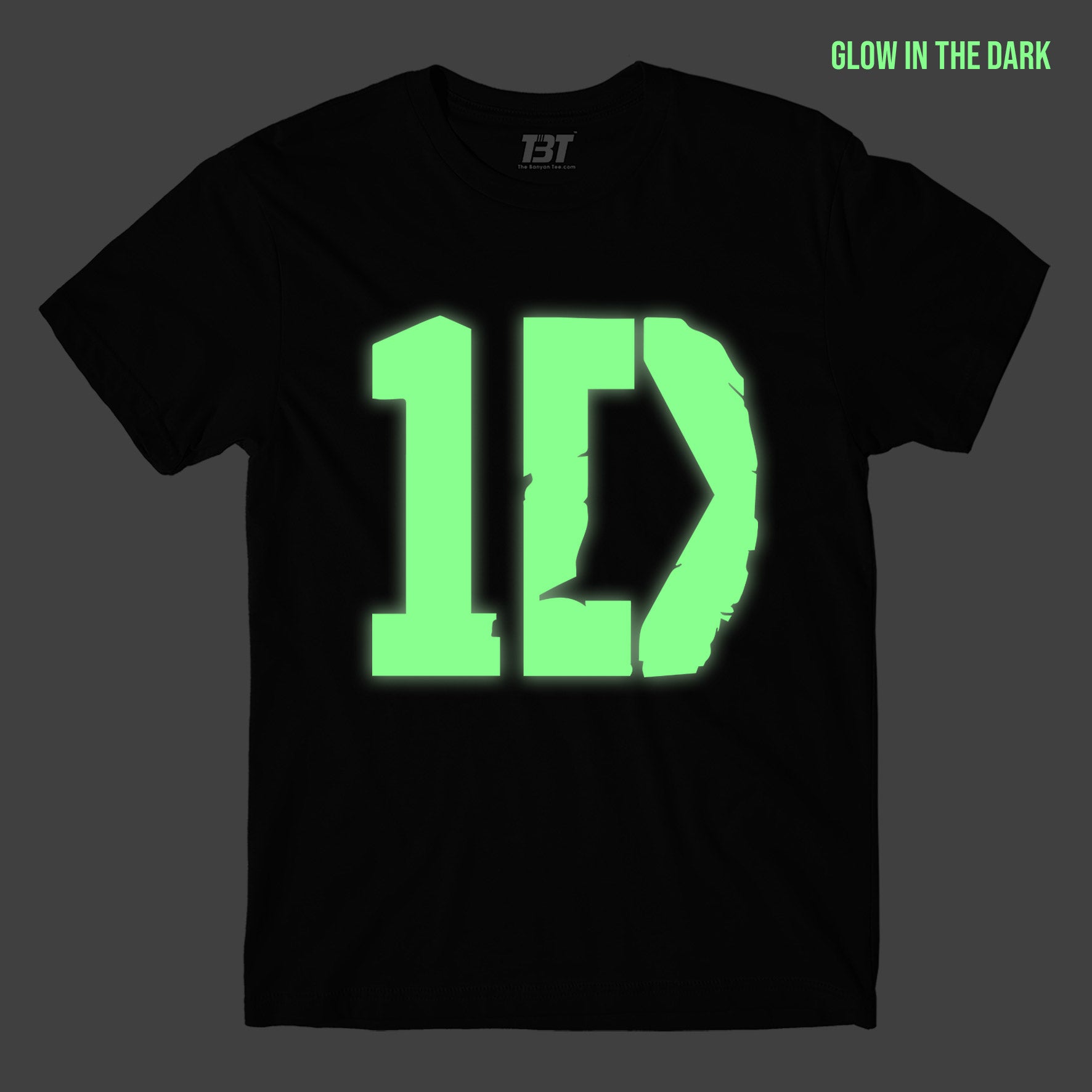 One Direction T shirt Glow In The Dark 100% Cotton Soft Comfy