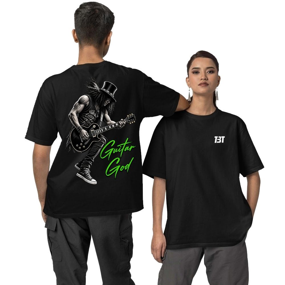 Oversized T shirt - Guitar God