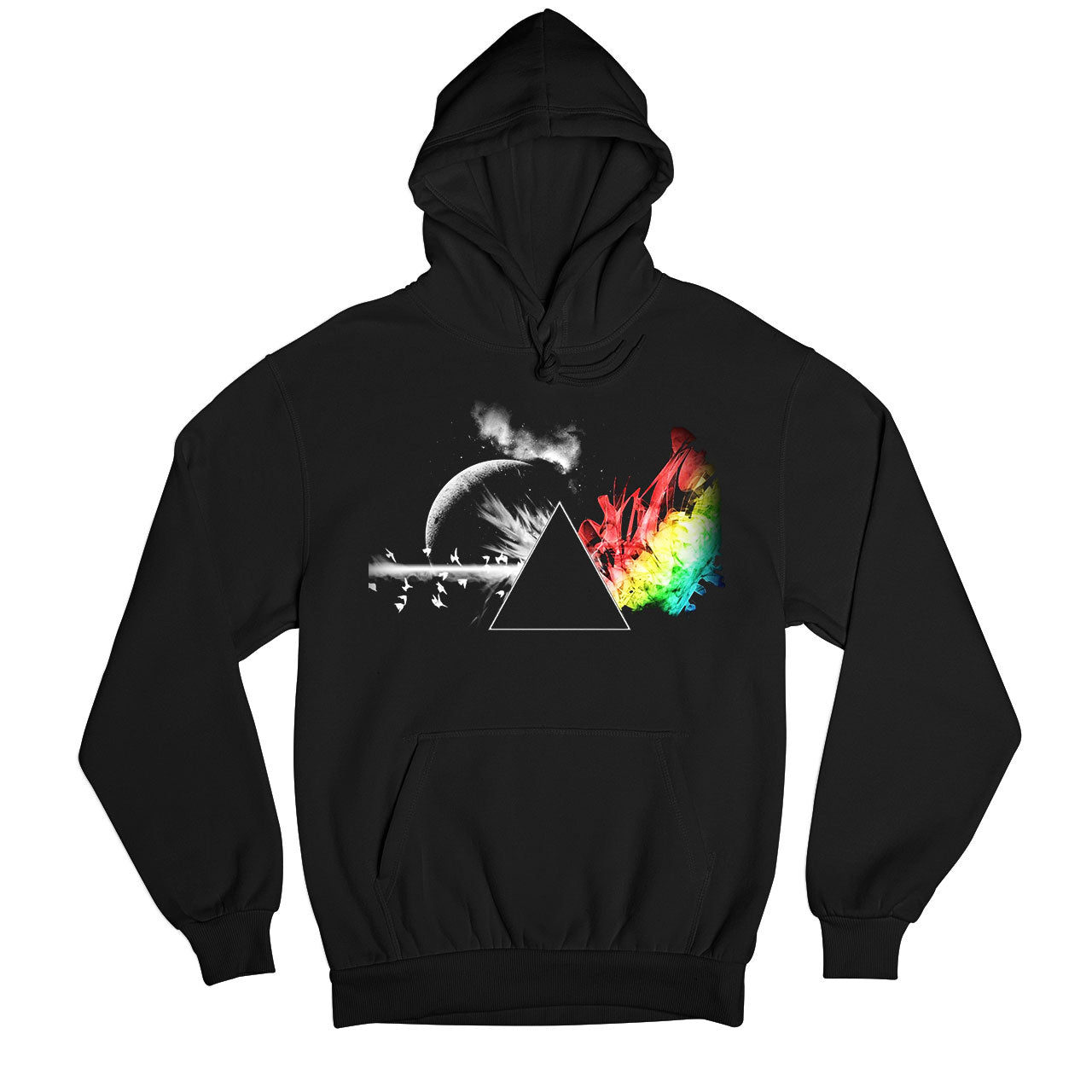 Dark Side Of The Moon Pink Floyd Hoodie Hooded Sweatshirt The Banyan Tee TBT for men women black mens essential