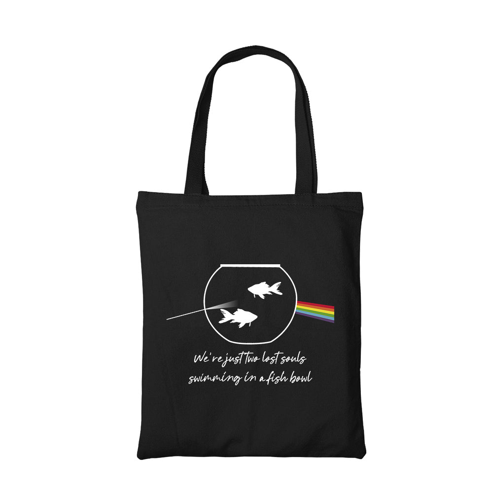 pink floyd wish you were here fan art tote bag hand printed cotton women men unisex