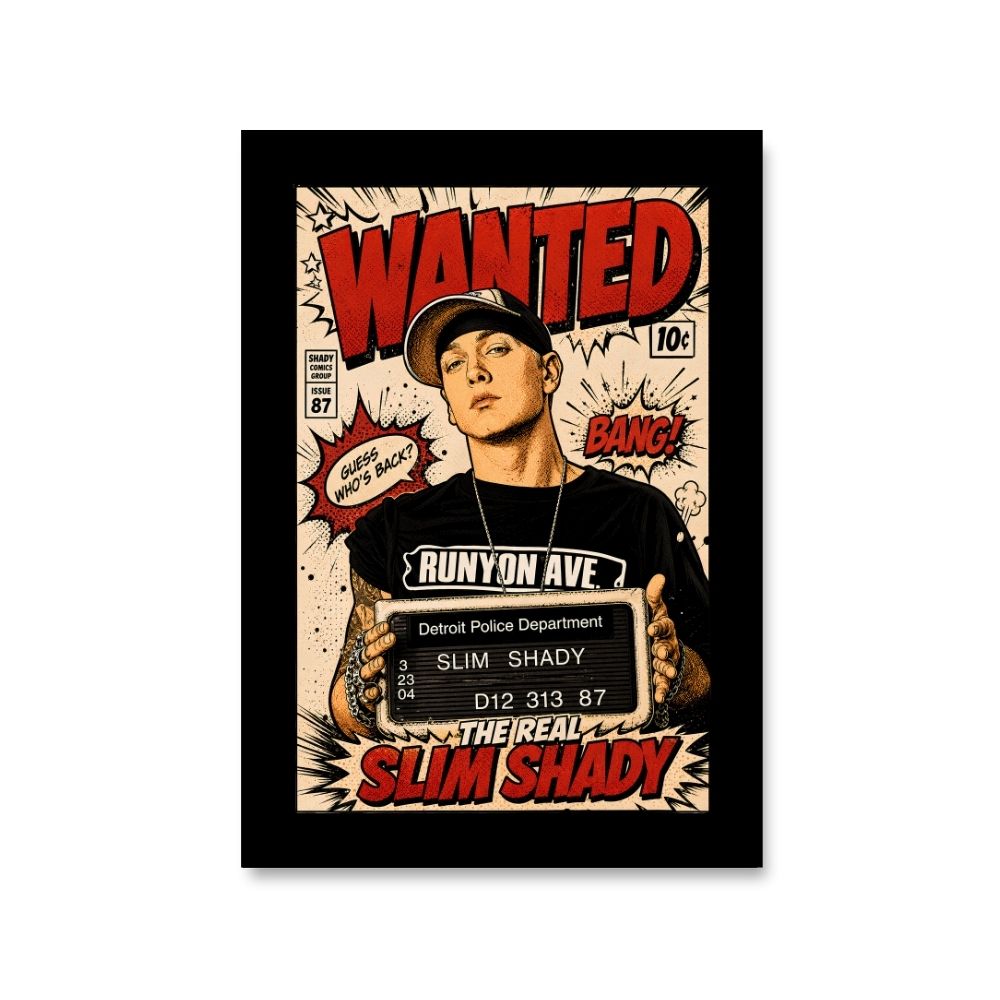 eminem real slim shady poster wall art buy online india the banyan tee tbt 8 x 10