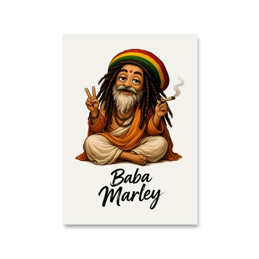 bob marley baba marley poster wall art buy online india the banyan tee tbt 8 x 10