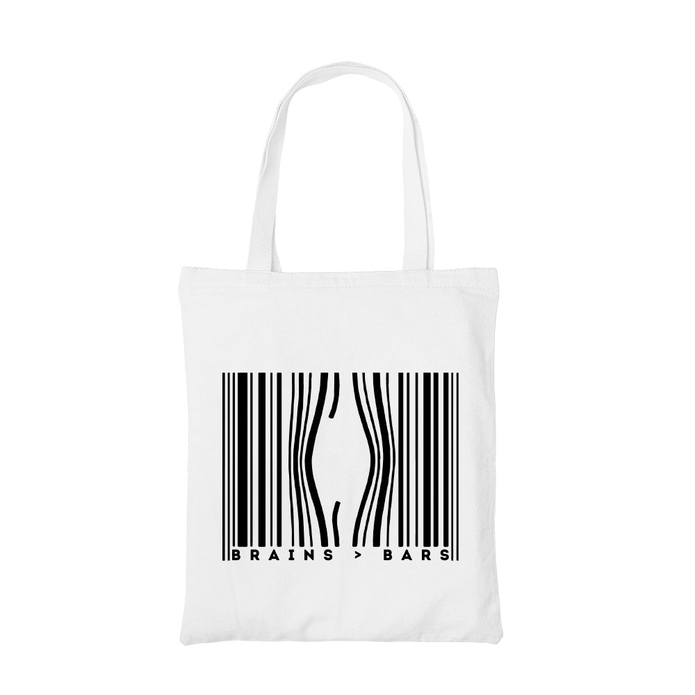 prison break brains above bars tote bag cotton printed tv & movies buy online india the banyan tee tbt men women girls boys unisex