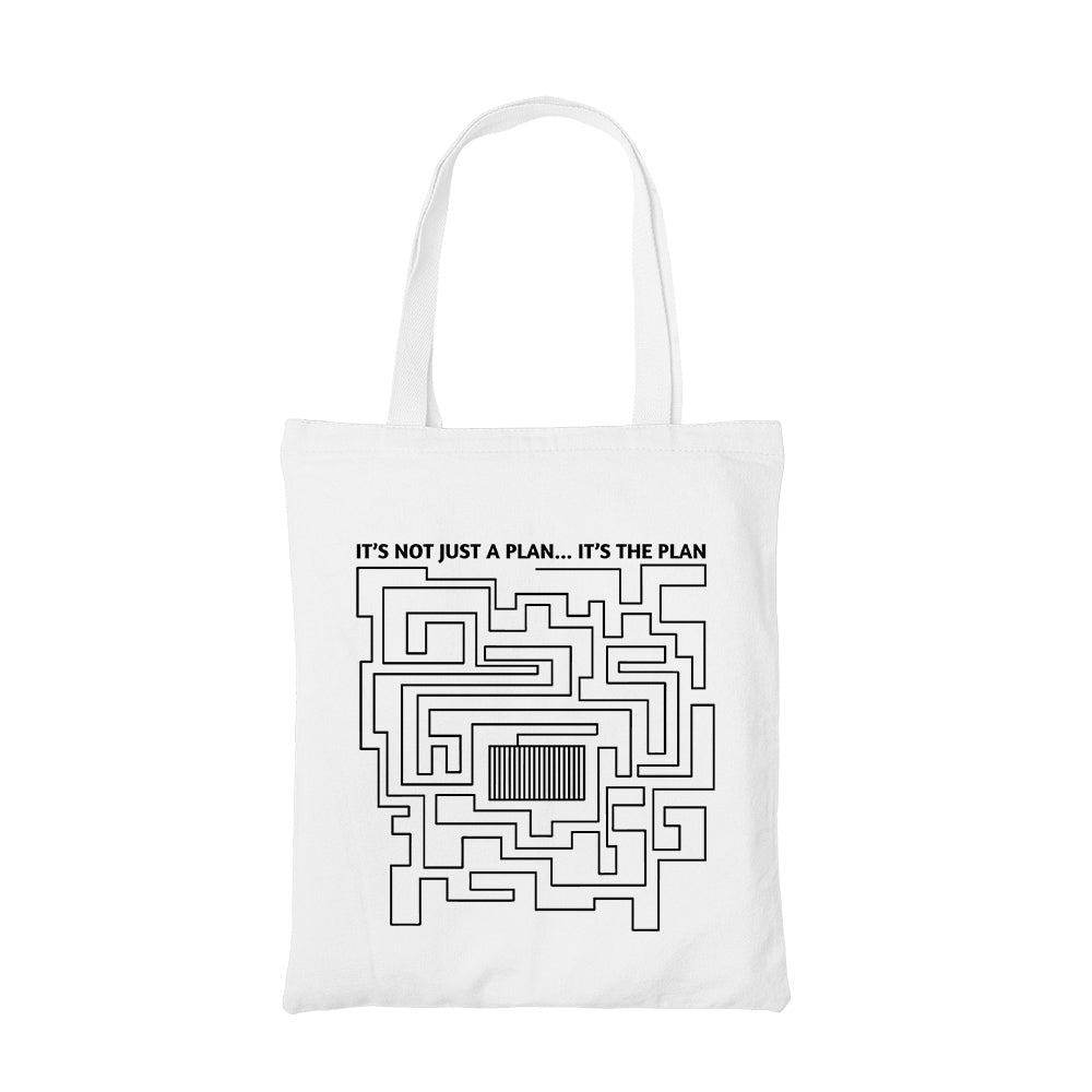 prison break the plan tote bag cotton printed tv & movies buy online india the banyan tee tbt men women girls boys unisex