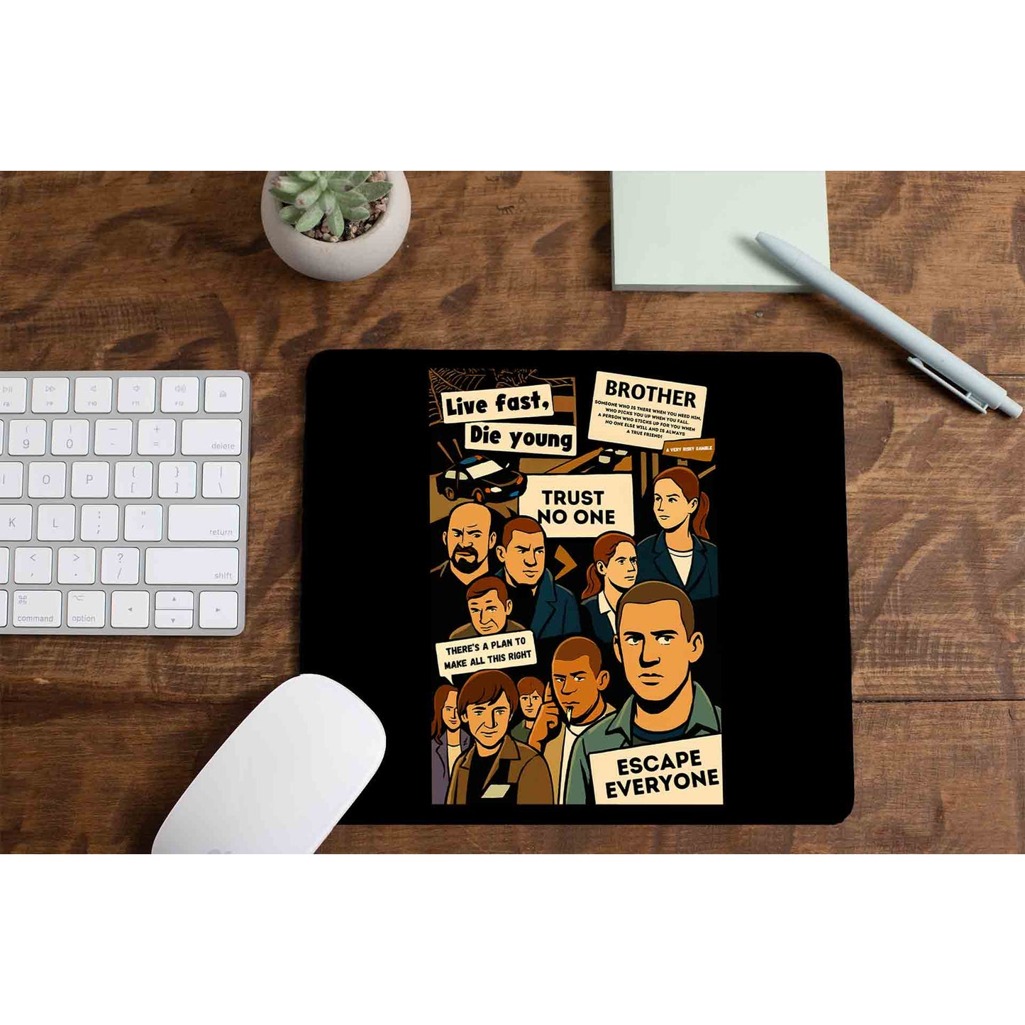 prison break escape everyone mousepad logitech large anime tv & movies buy online india the banyan tee tbt men women girls boys unisex