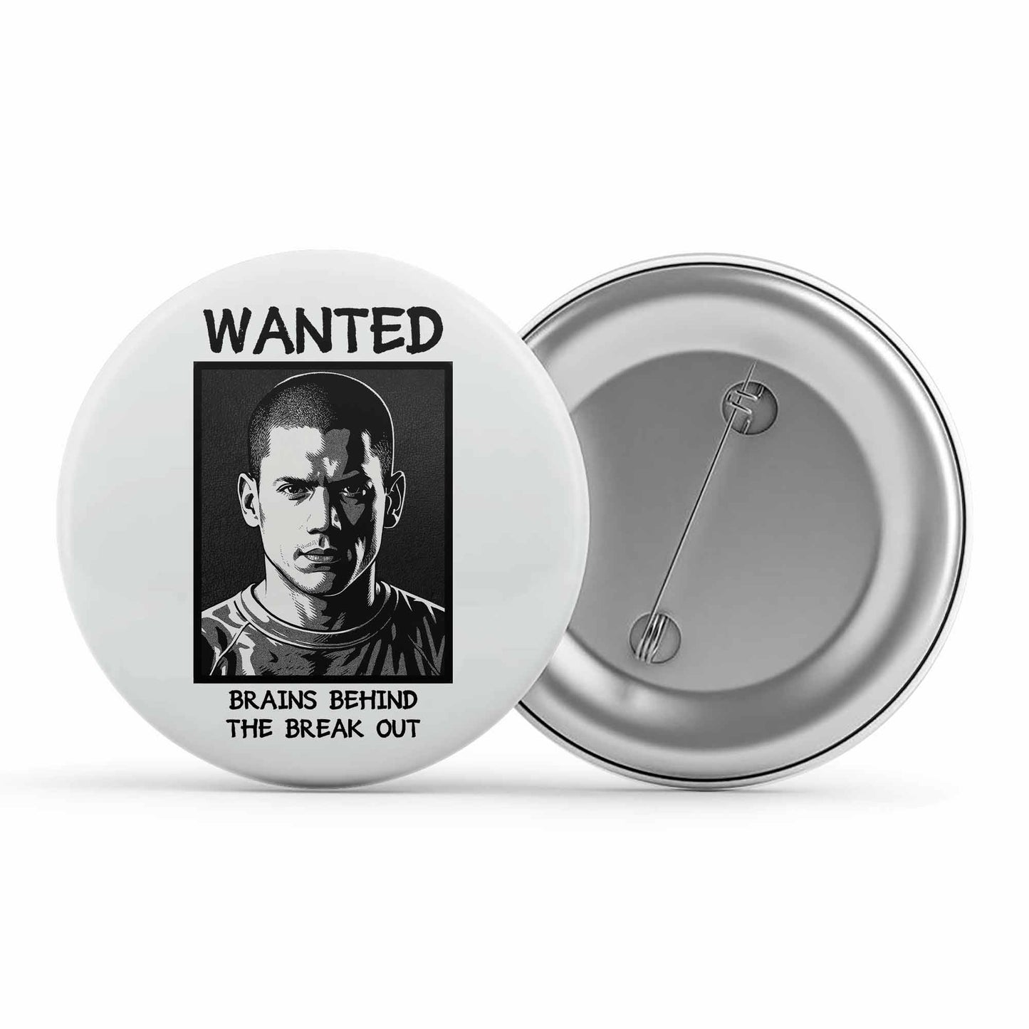 prison break brains behind the breakout badge pin button tv & movies buy online india the banyan tee tbt men women girls boys unisex