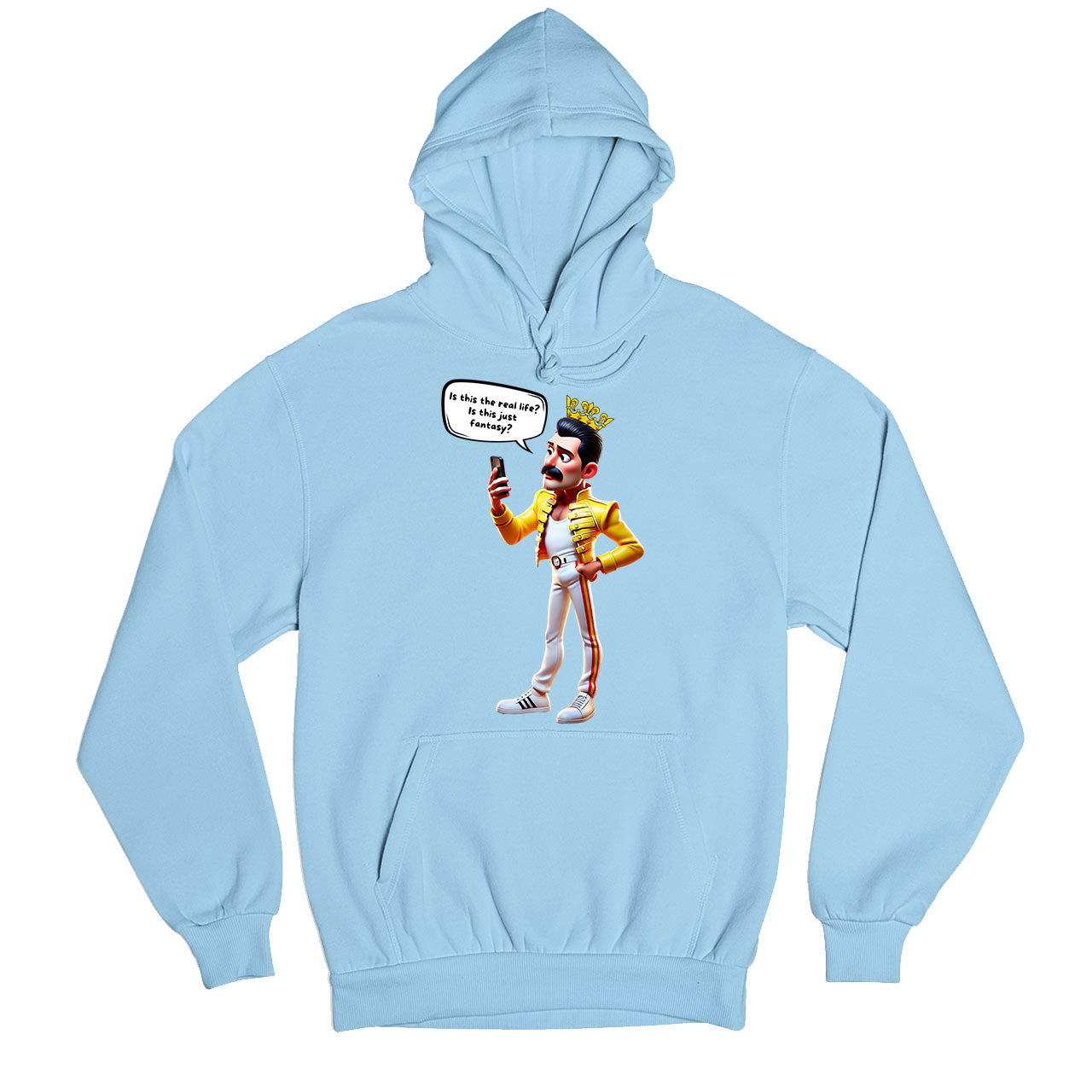 queen is this just fantasy hoodie hooded sweatshirt winterwear music band buy online india the banyan tee tbt men women girls boys unisex baby blue
