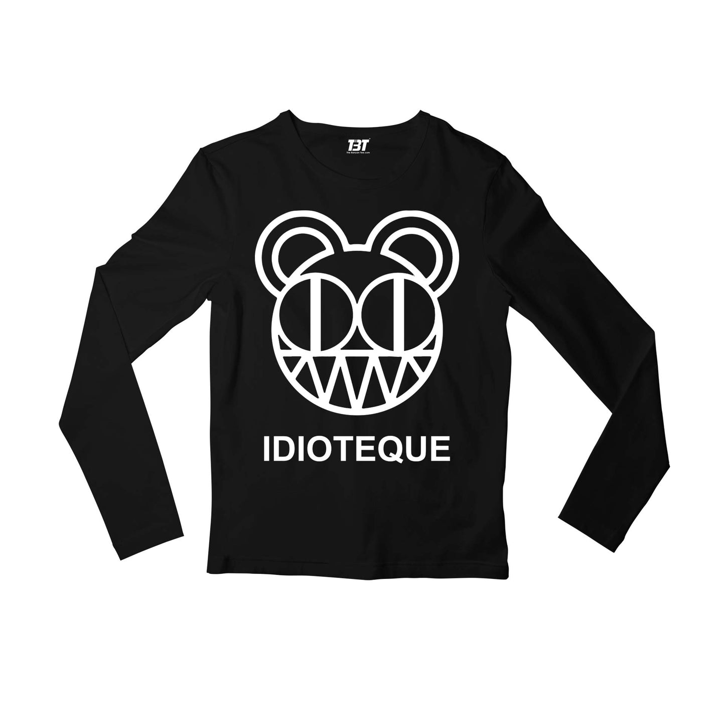 radiohead idioteque full sleeves long sleeves music band buy online india the banyan tee tbt men women girls boys unisex black