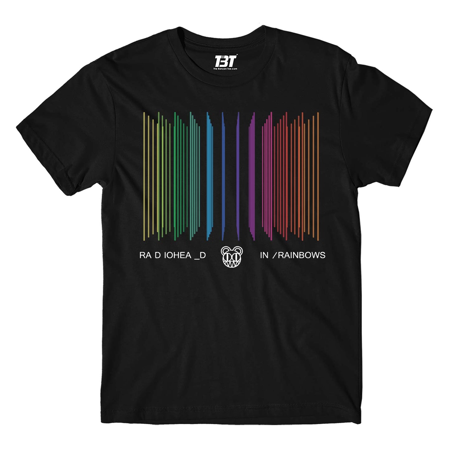 radiohead in rainbows t-shirt music band buy online india the banyan tee tbt men women girls boys unisex black