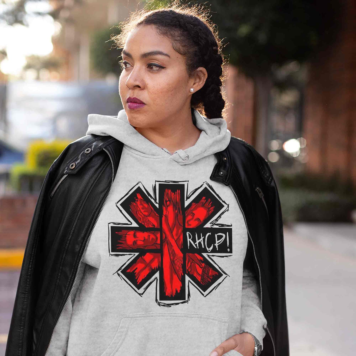 red hot chili peppers red hot art hoodie hooded sweatshirt winterwear music band buy online india the banyan tee tbt men women girls boys unisex gray