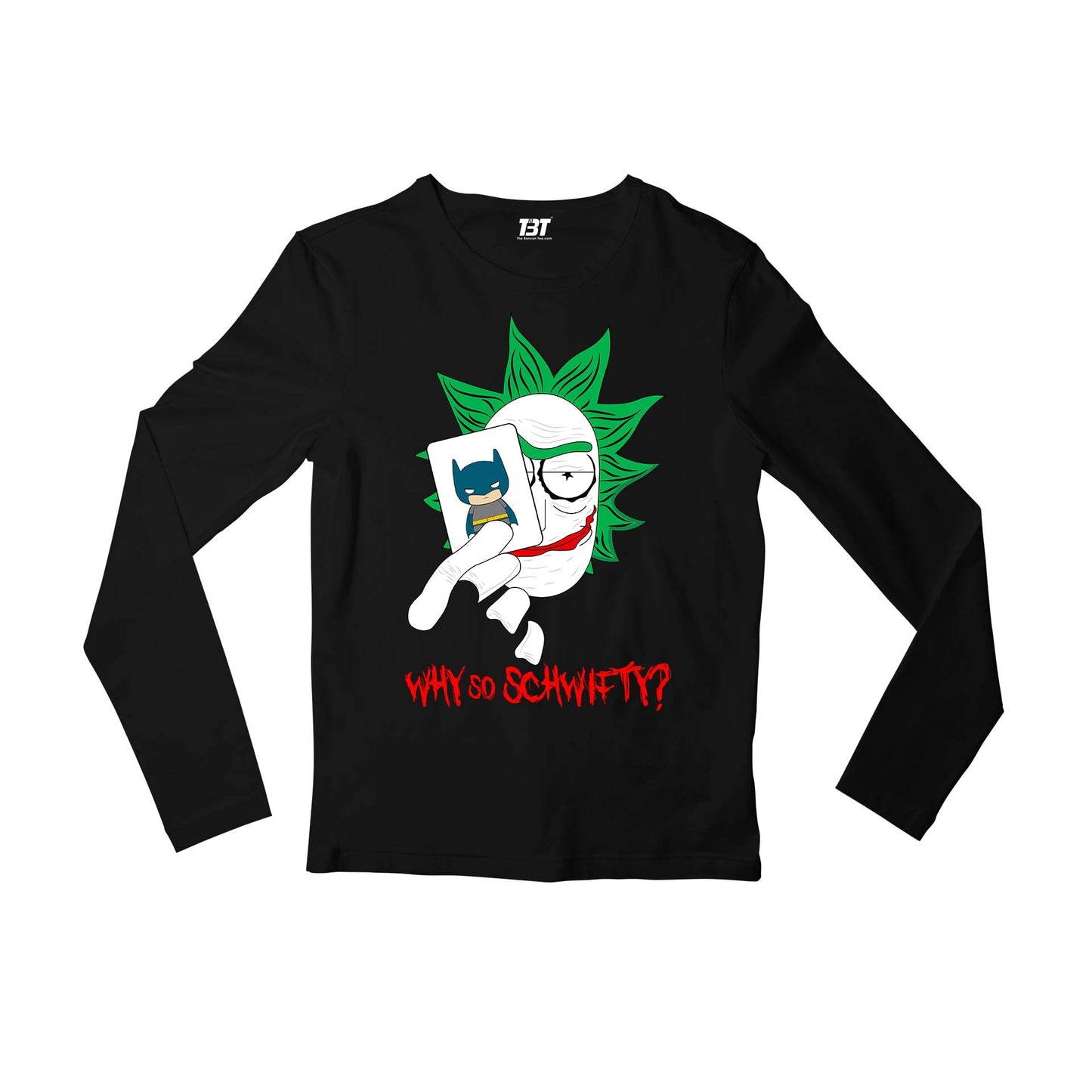 rick and morty joker full sleeves long sleeves buy online india the banyan tee tbt men women girls boys unisex black rick and morty online summer beth mr meeseeks jerry quote vector art clothing accessories merchandise