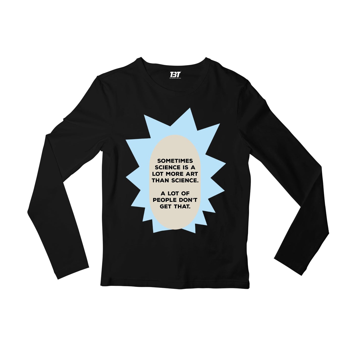rick and morty science full sleeves long sleeves buy online india the banyan tee tbt men women girls boys unisex black rick and morty online summer beth mr meeseeks jerry quote vector art clothing accessories merchandise