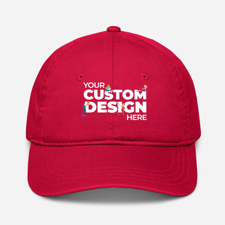 Red Customisable Cap by TBT Custom