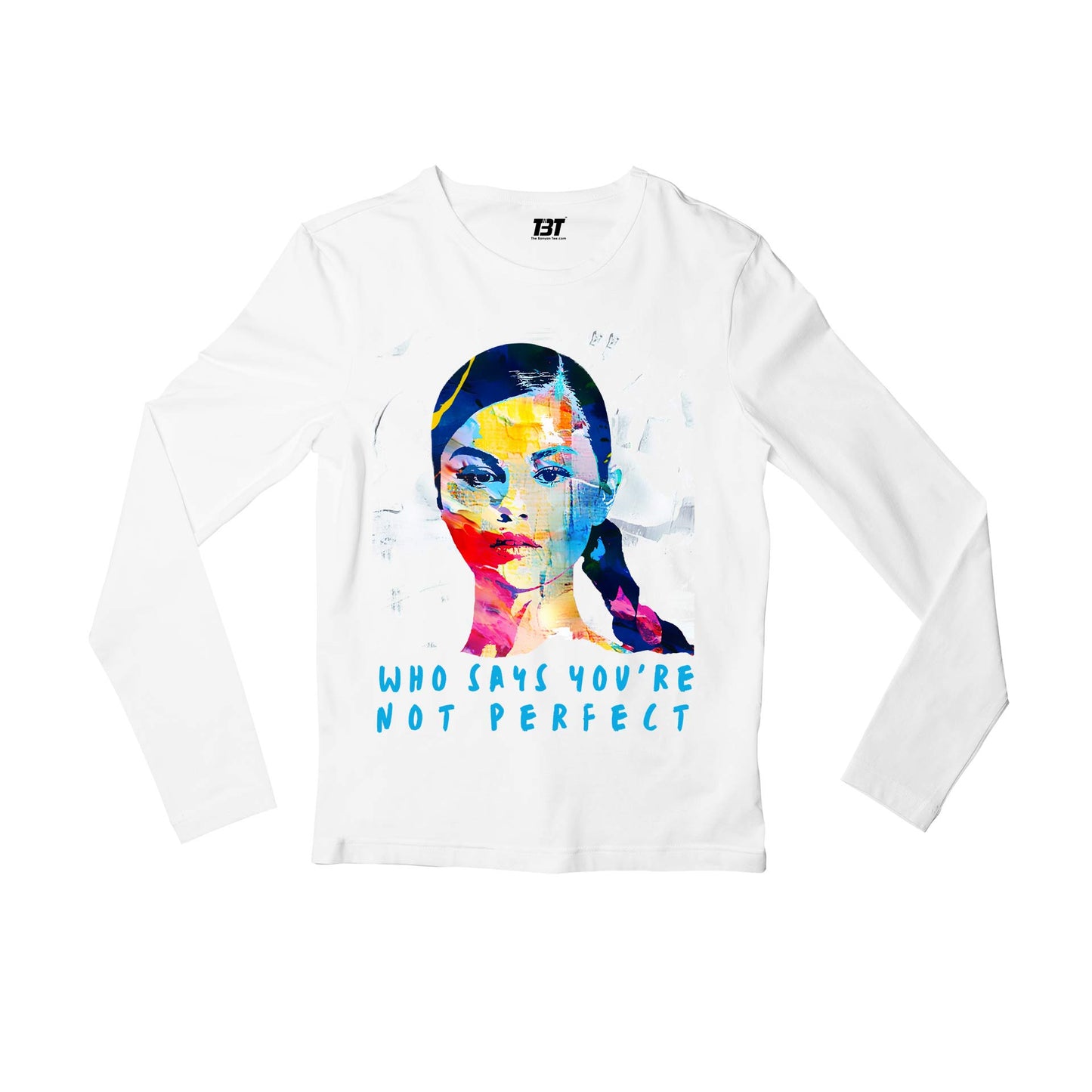 selena gomez who says you're not perfect full sleeves long sleeves music band buy online india the banyan tee tbt men women girls boys unisex gray