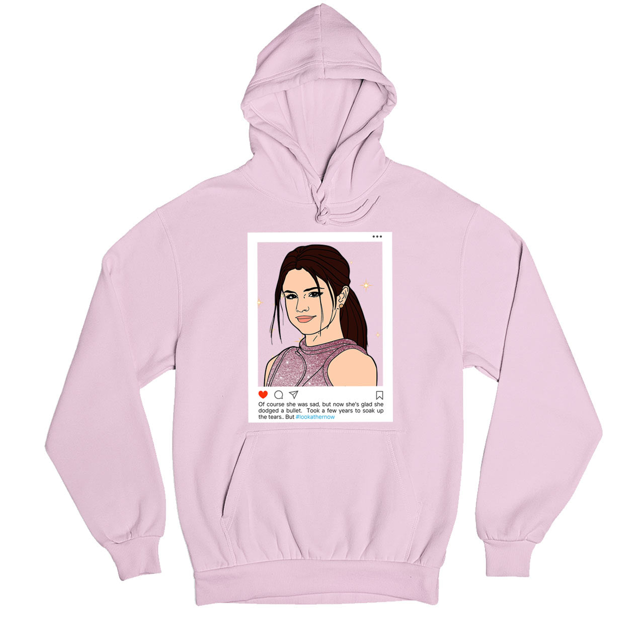 selena gomez look at her now hoodie hooded sweatshirt winterwear music band buy online india the banyan tee tbt men women girls boys unisex gray