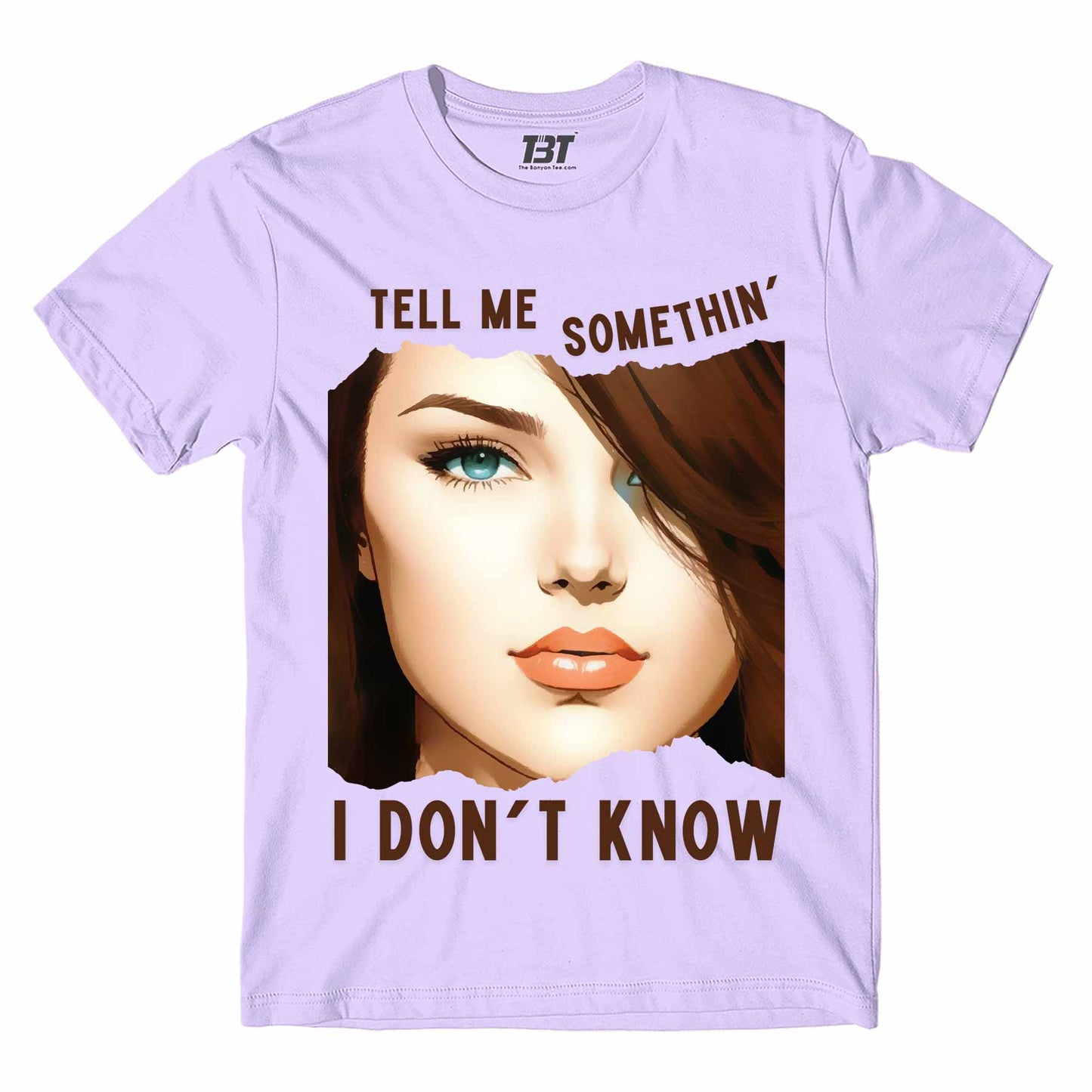 selena gomez tell me something i don't know t-shirt music band buy online india the banyan tee tbt men women girls boys unisex Sky Blue