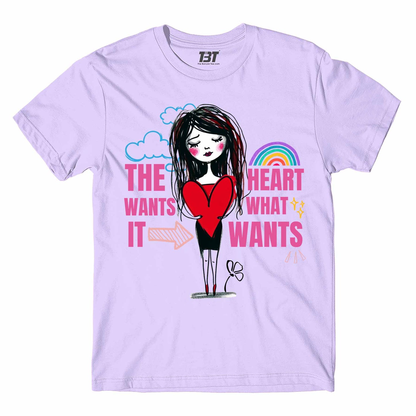 selena gomez the heart wants what it wants t-shirt music band buy online india the banyan tee tbt men women girls boys unisex white