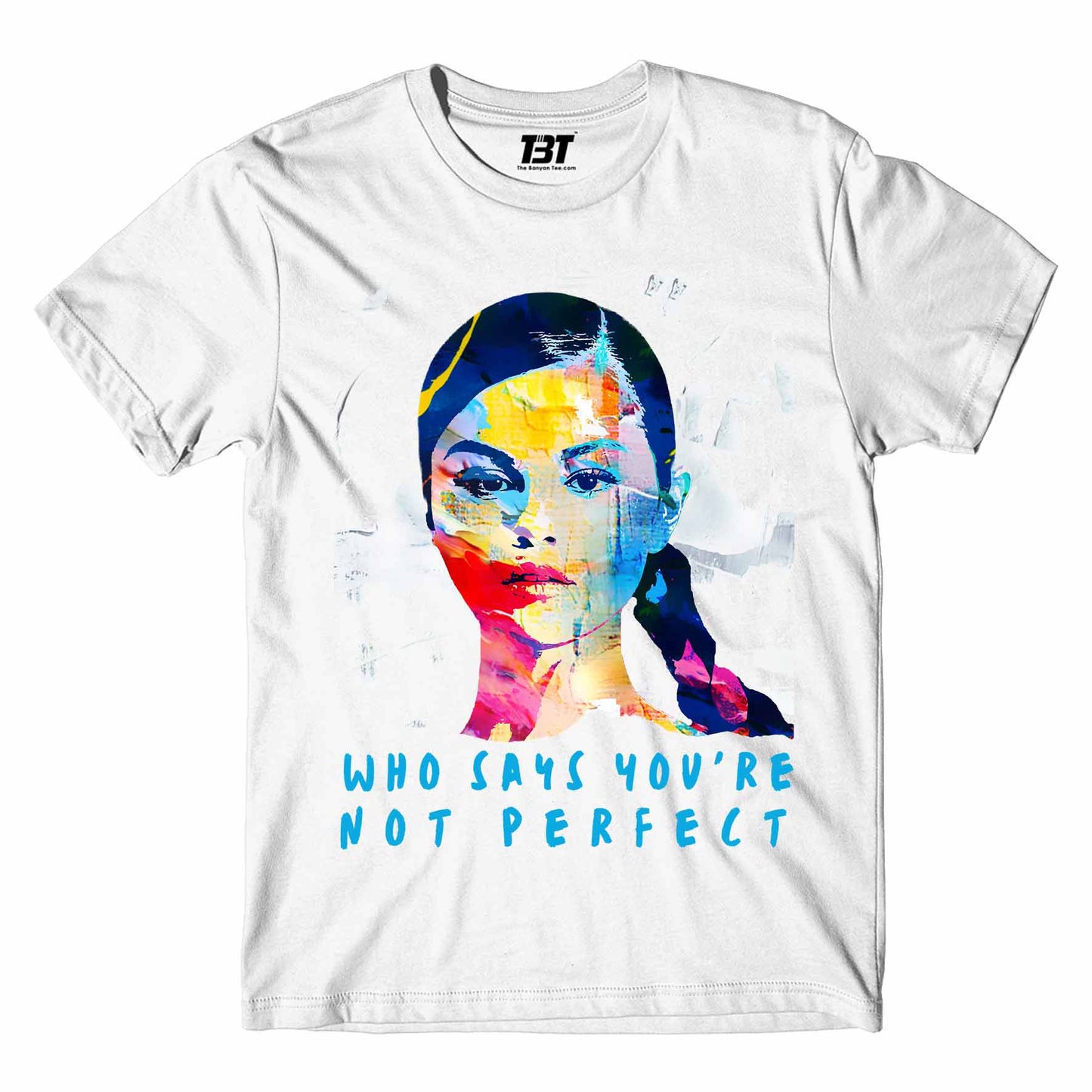 selena gomez who says you're not perfect t-shirt music band buy online india the banyan tee tbt men women girls boys unisex lavender