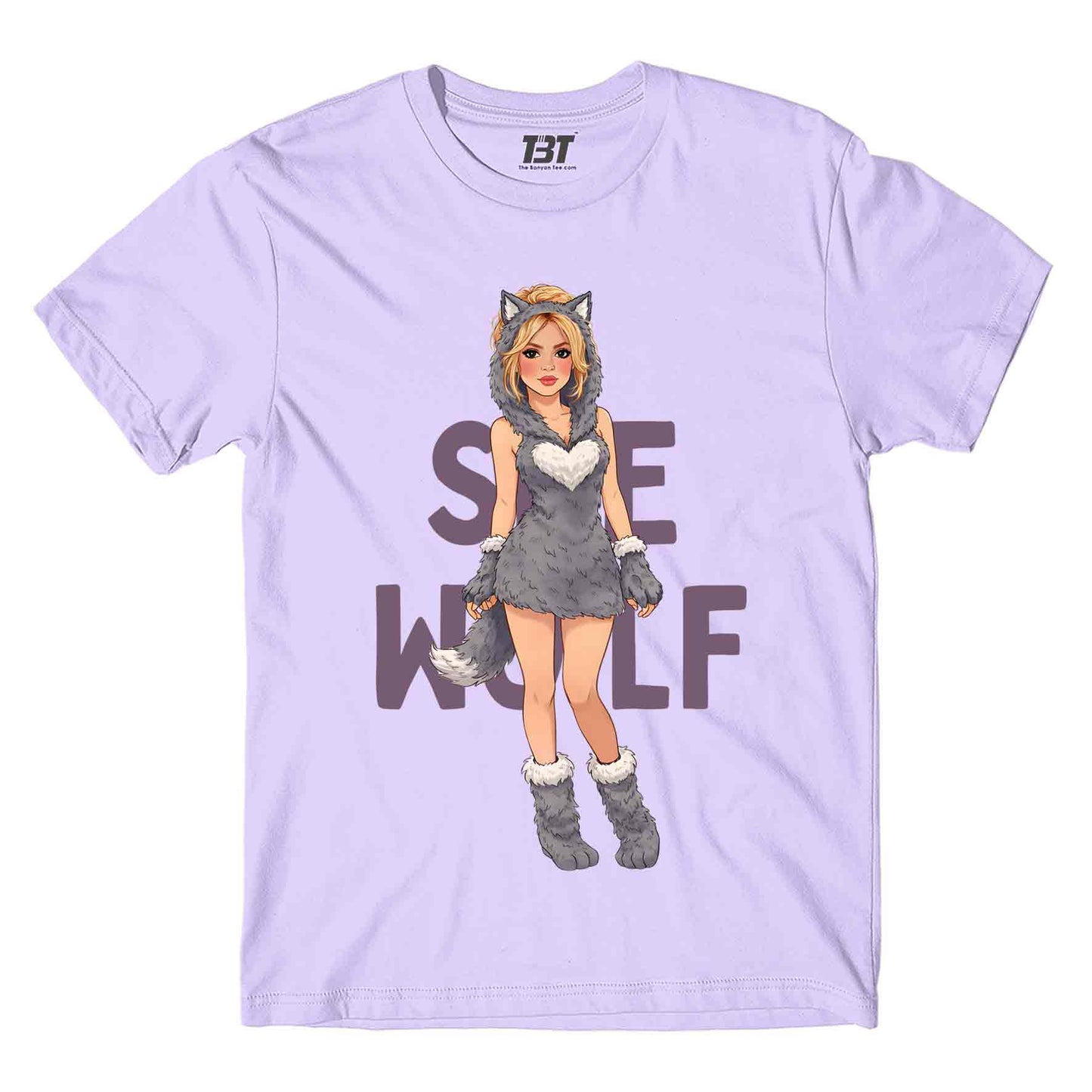 shakira she wolf t-shirt music band buy online india the banyan tee tbt men women girls boys unisex lavender
