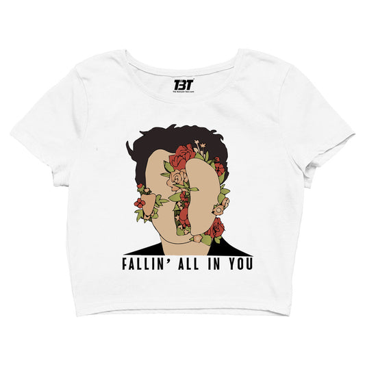 shawn mendes fallin' all in you crop top music band buy online india the banyan tee tbt men women girls boys unisex white