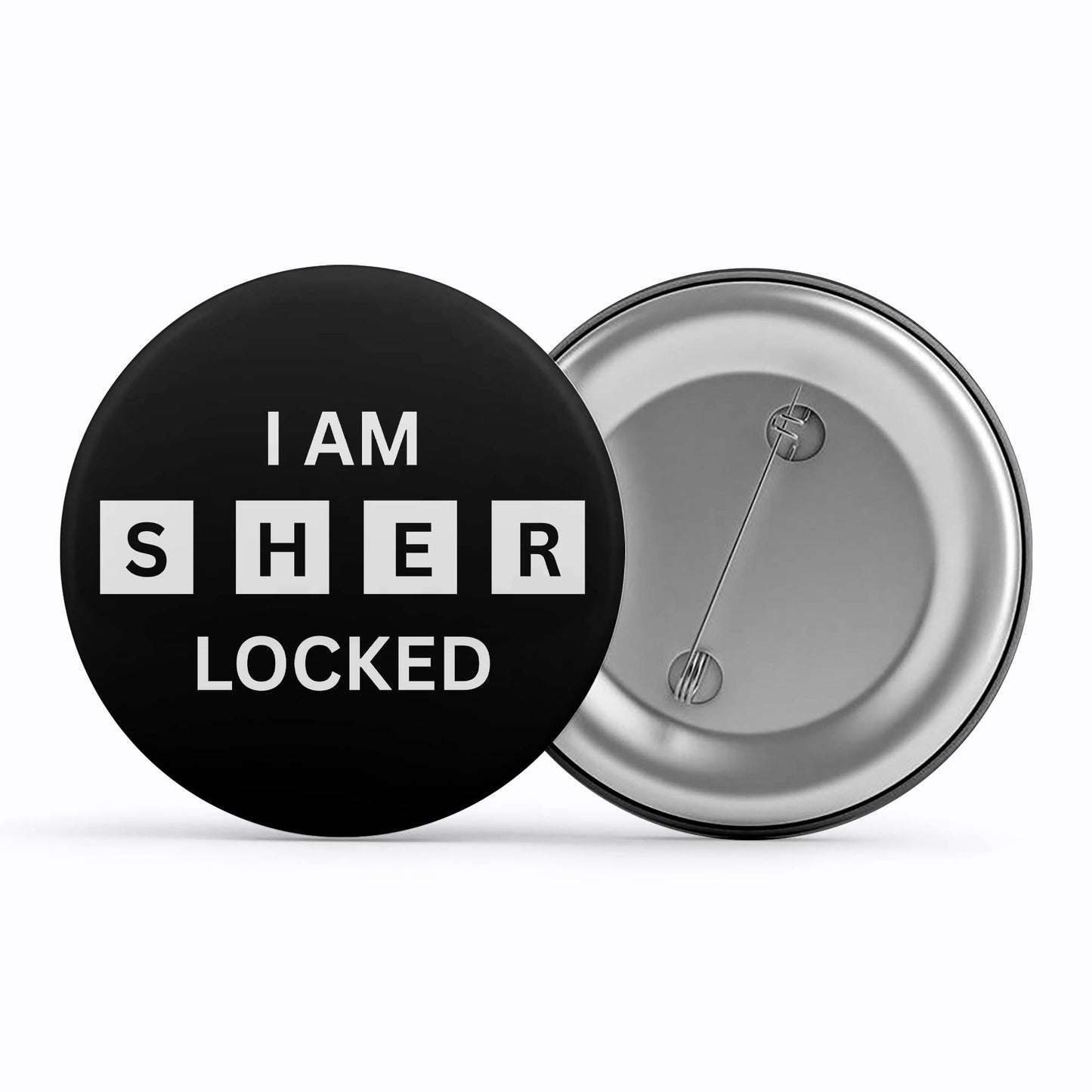 Sherlock Badge - Sherlocked Metal Pin Button The Banyan Tee TBT