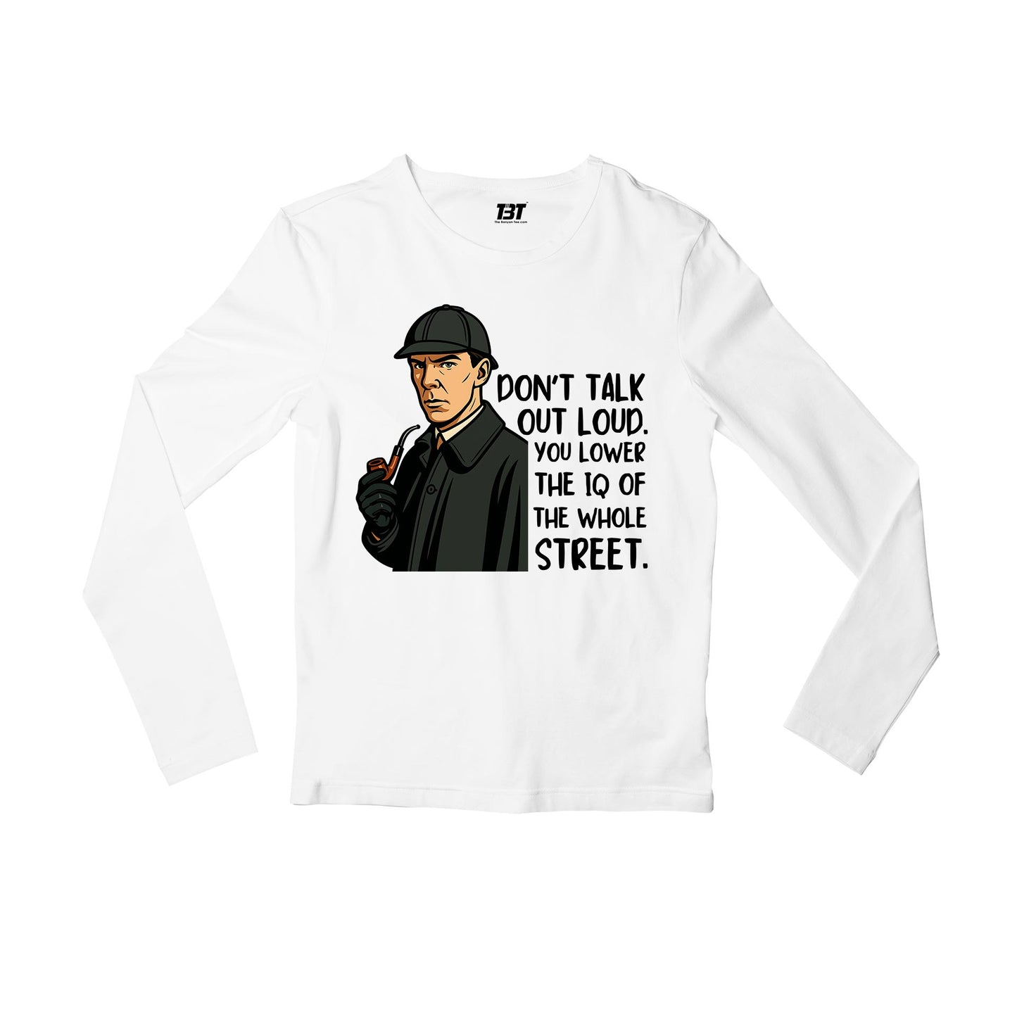 Sherlock Full Sleeves T-shirt - IQ Full Sleeves T-shirt The Banyan Tee TBT