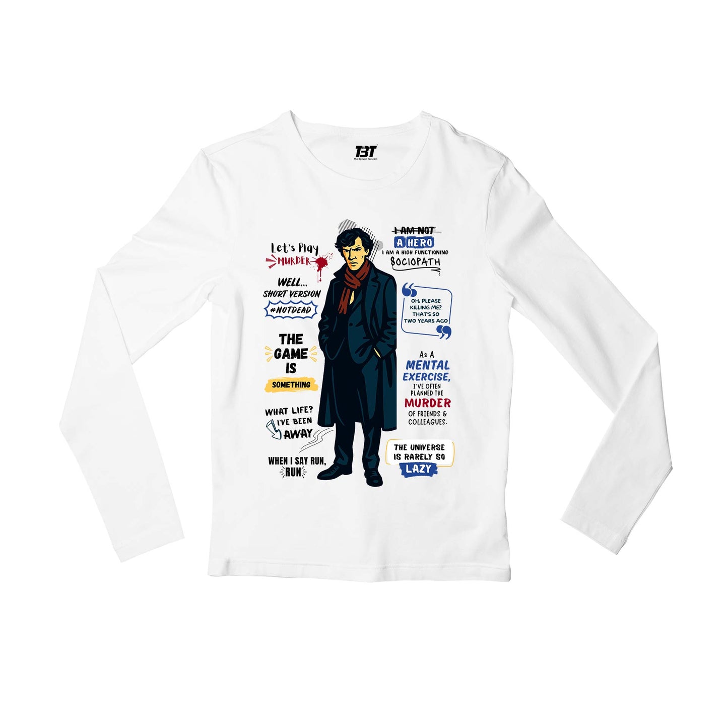 Sherlock Full Sleeves T-shirt - Mind Palace Full Sleeves T-shirt The Banyan Tee TBT