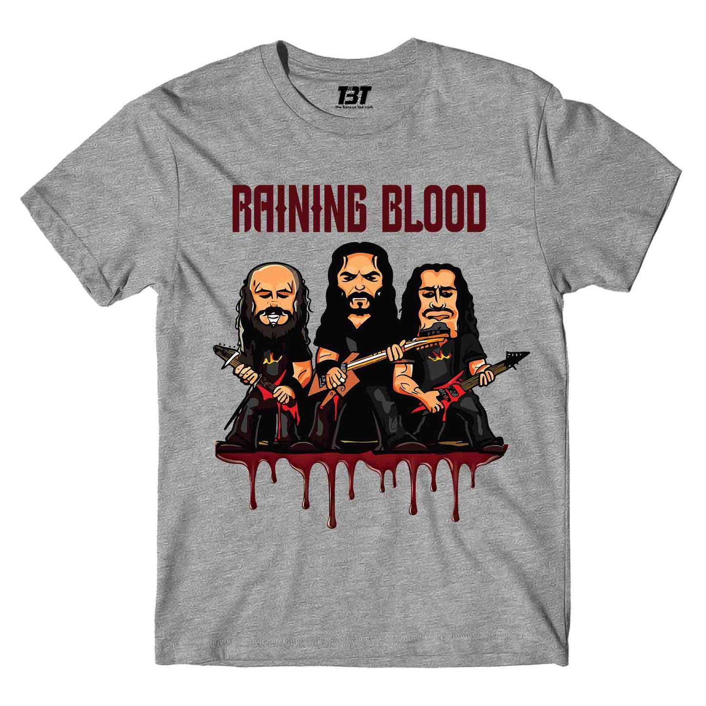 slayer raining blood t-shirt music band buy online india the banyan tee tbt men women girls boys unisex gray