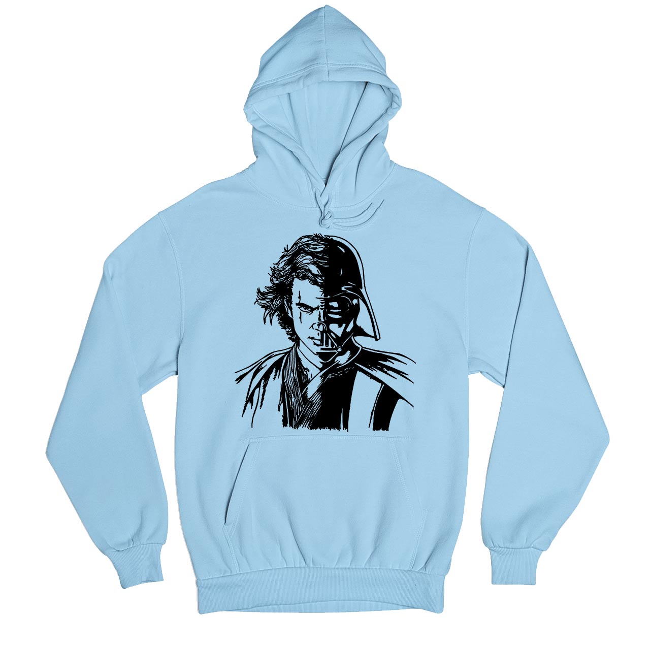 star wars anakin & darth vader hoodie hooded sweatshirt winterwear tv & movies buy online india the banyan tee tbt men women girls boys unisex baby blue