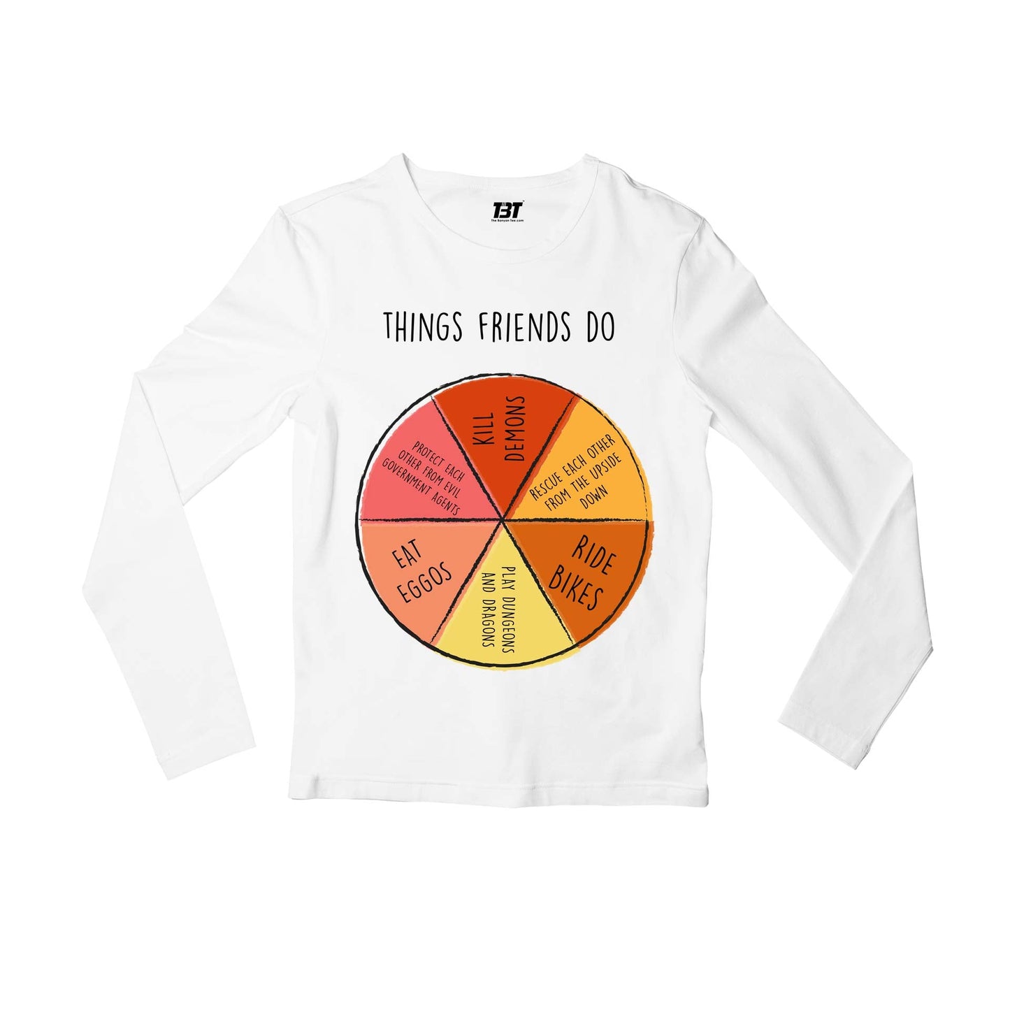 stranger things things friends do full sleeves long sleeves tv & movies buy online india the banyan tee tbt men women girls boys unisex black stranger things eleven demogorgon shadow monster dustin quote vector art clothing accessories merchandise