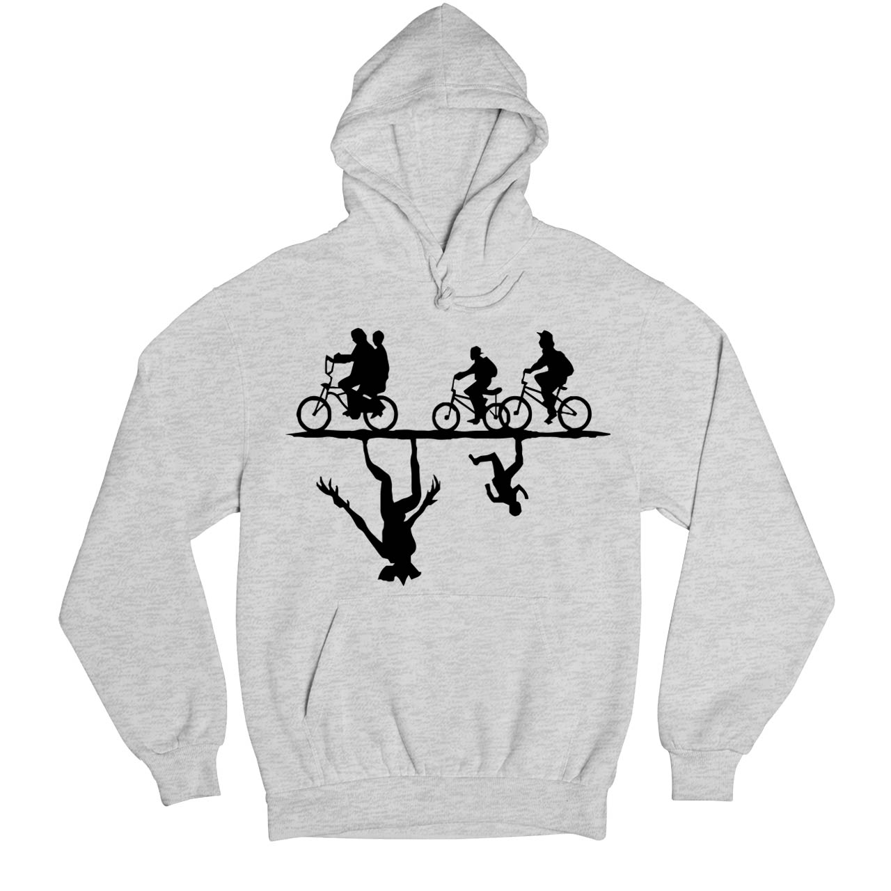 stranger things the upside down hoodie hooded sweatshirt winterwear tv & movies buy online india the banyan tee tbt men women girls boys unisex gray stranger things eleven demogorgon shadow monster dustin quote vector art clothing accessories merchandise